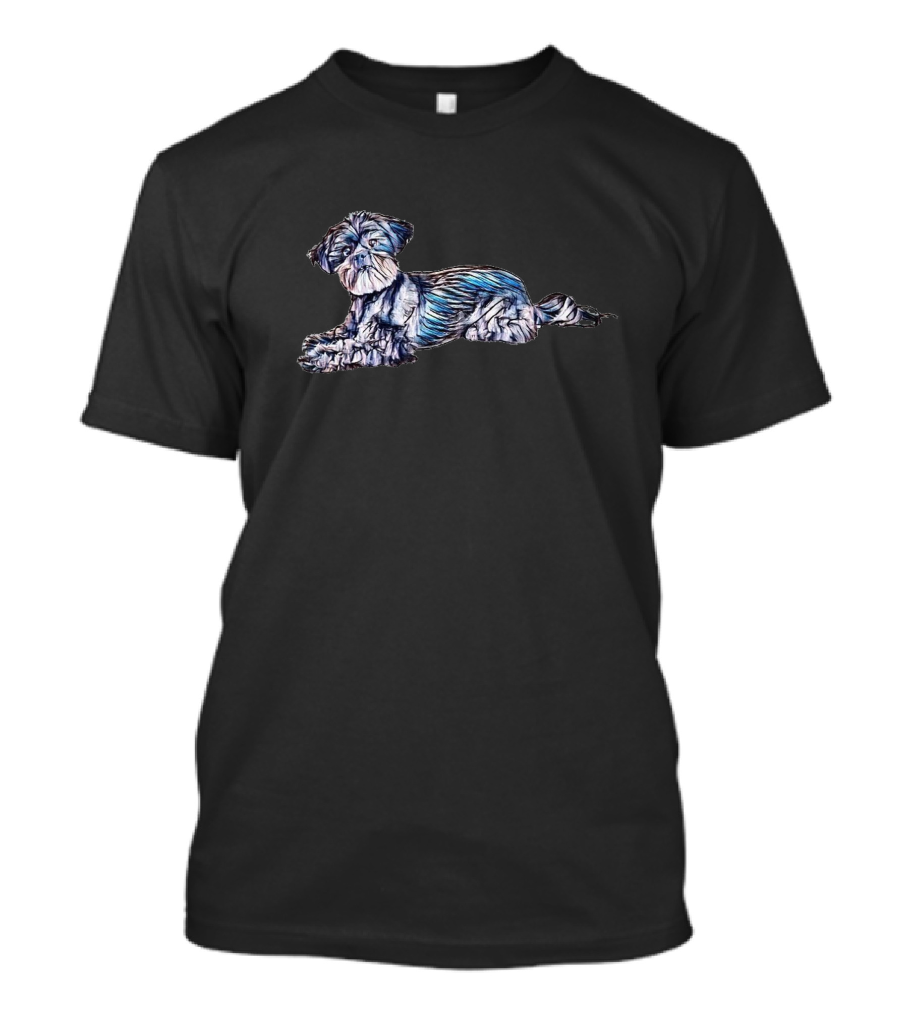 An Attentive Mixed Breed Small Dog T-Shirt