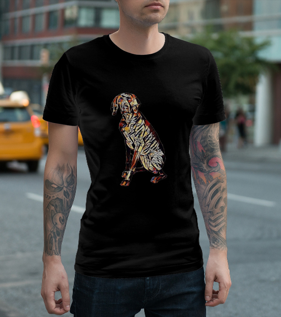 Weimaraner Dog Mosaic T-Shirt
