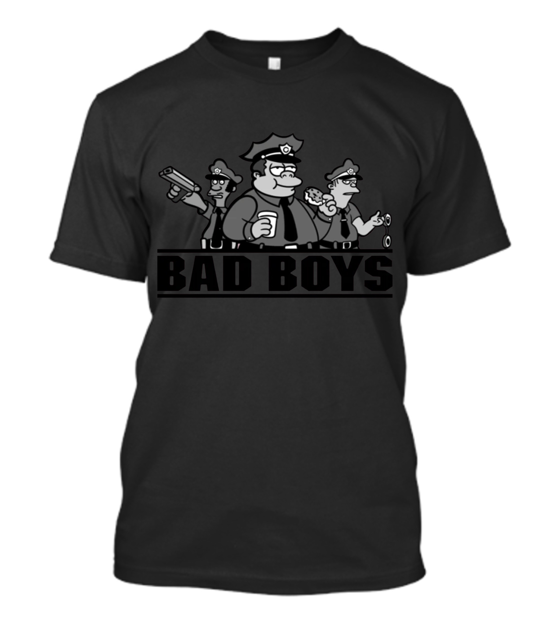 Bad Boys Simpsons Police T-Shirt