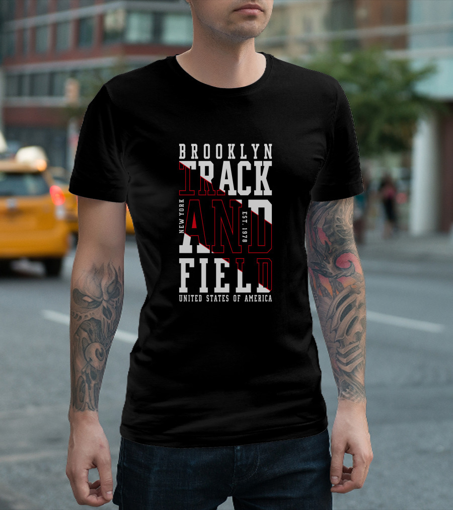 BROOKLYN NEW YORK TRACK AND FIELD UNITED STATES OF AMERICA EST 1978 T-Shirt