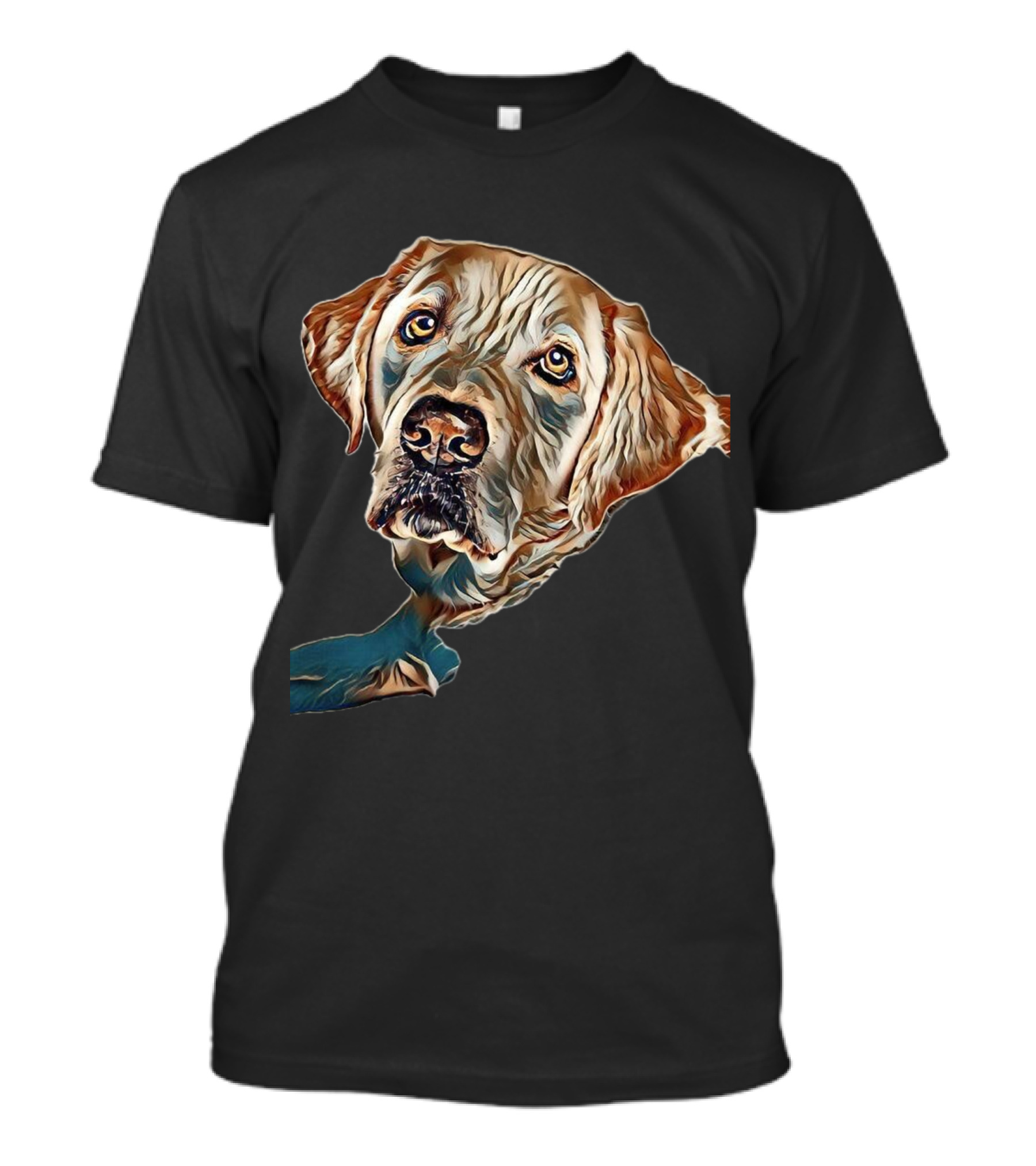Closeup Of A Cute Yellow Labrressio Dog T-Shirt