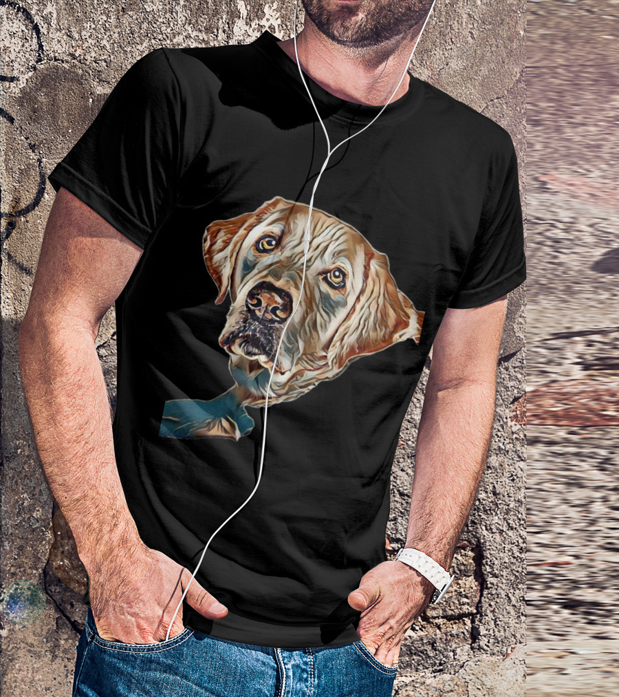 Closeup Of A Cute Yellow Labrressio Dog T-Shirt