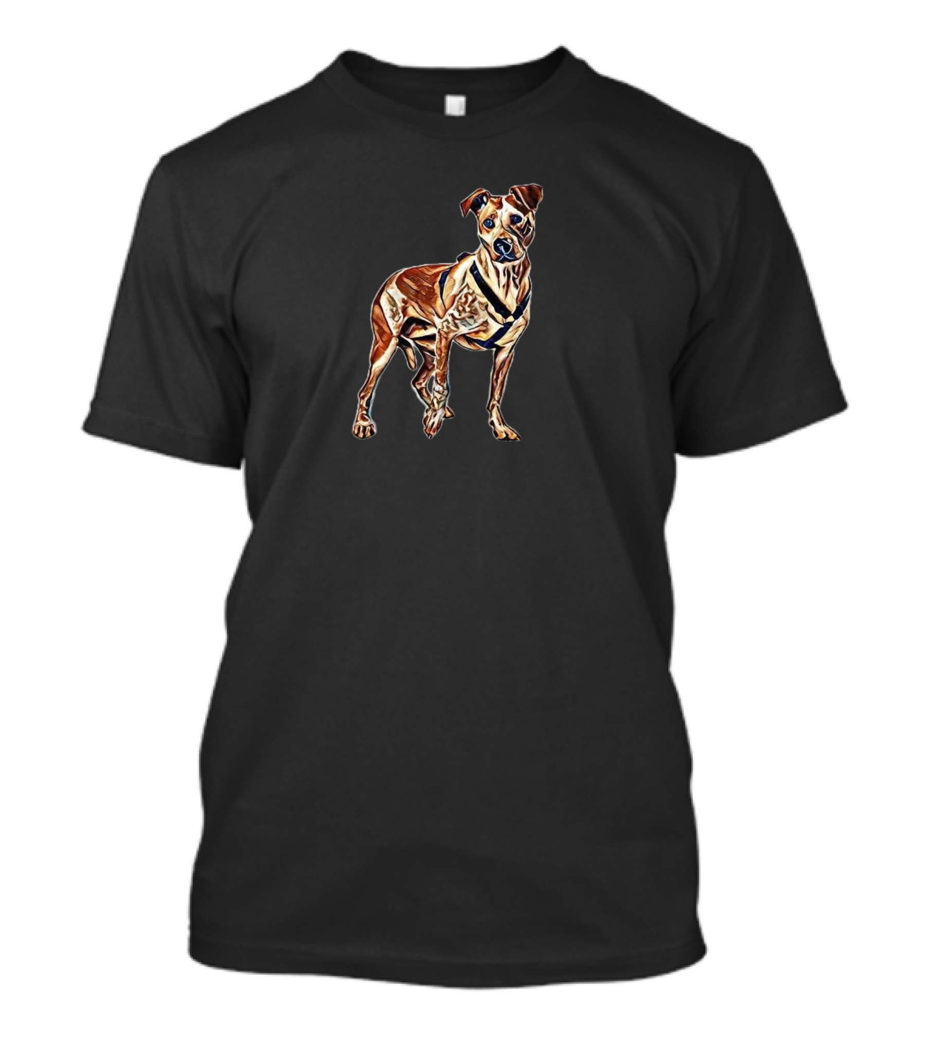 Gold And White Mixed Breed Dog T-Shirt