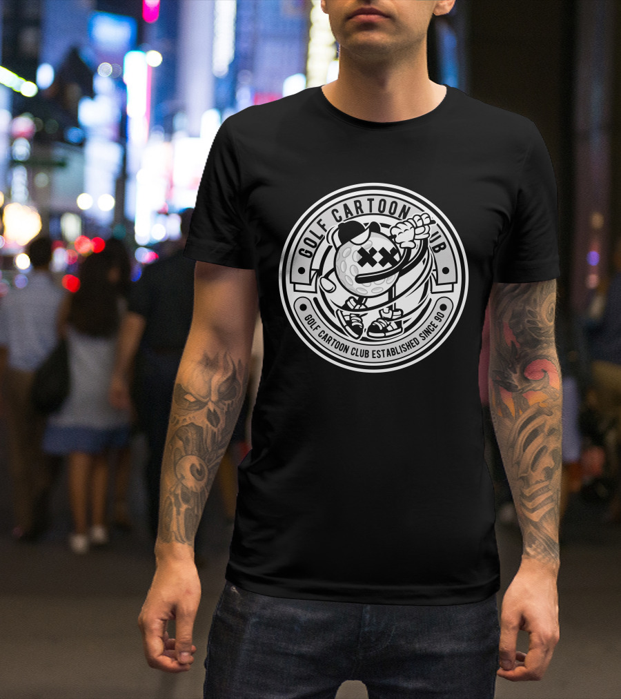 Golf Cartoon Club Established Since 90 T-Shirt