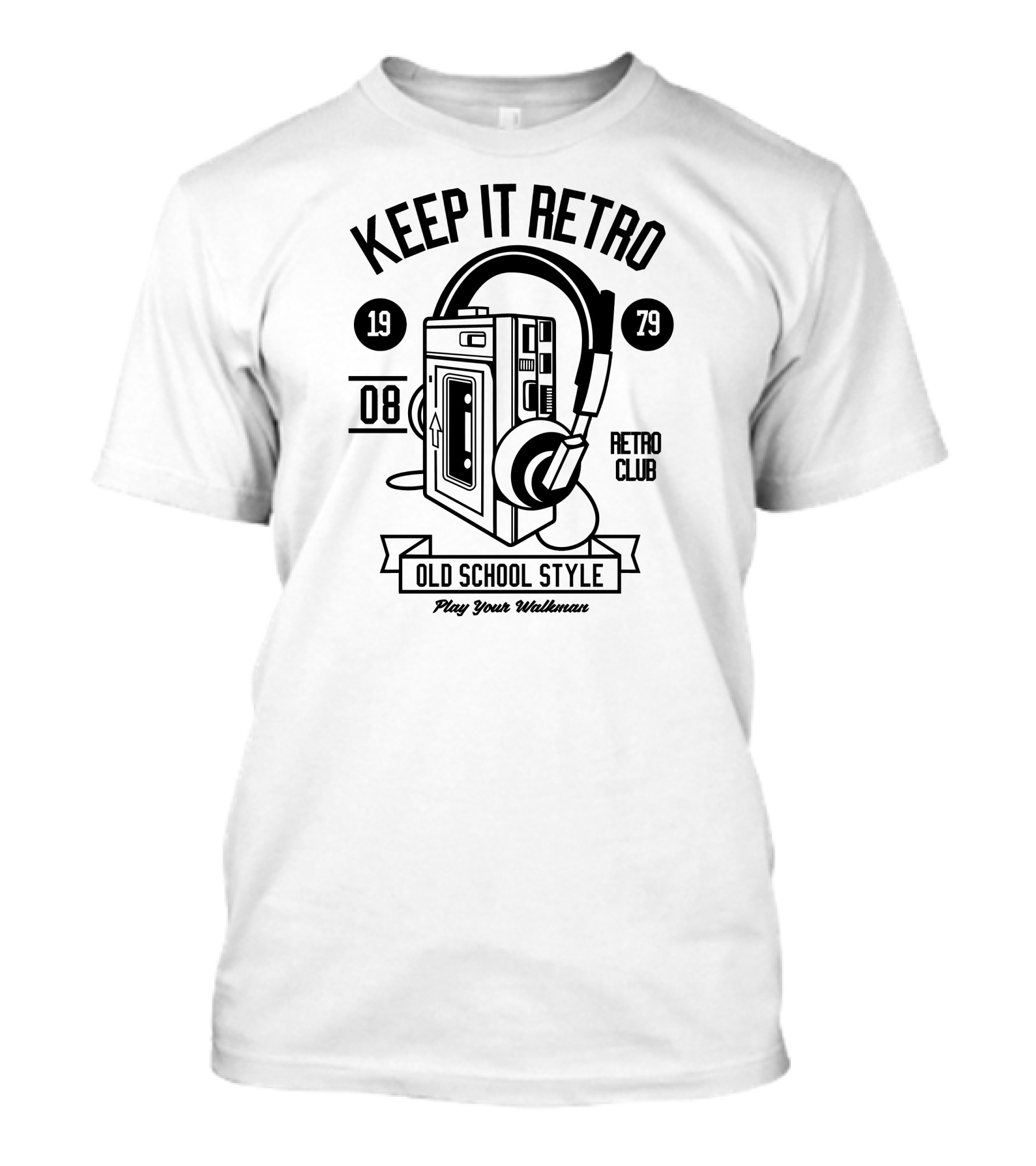 Keep It Retro Old School Style Play Your Walkman Retro Club 1979 T-Shirt