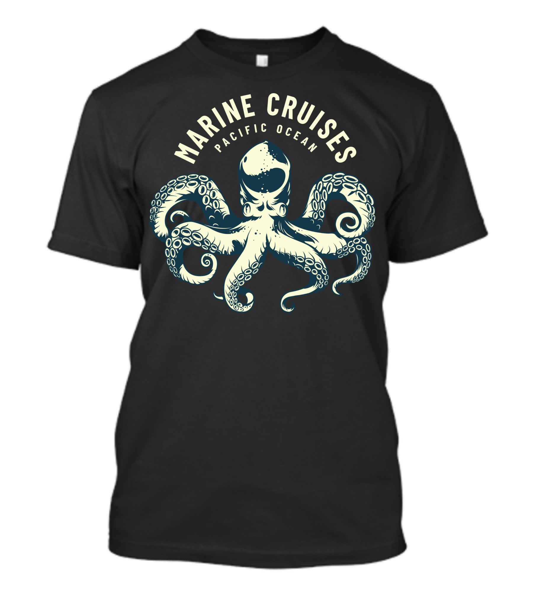 Marine Cruises Pacific Ocean Octopus T-Shirt