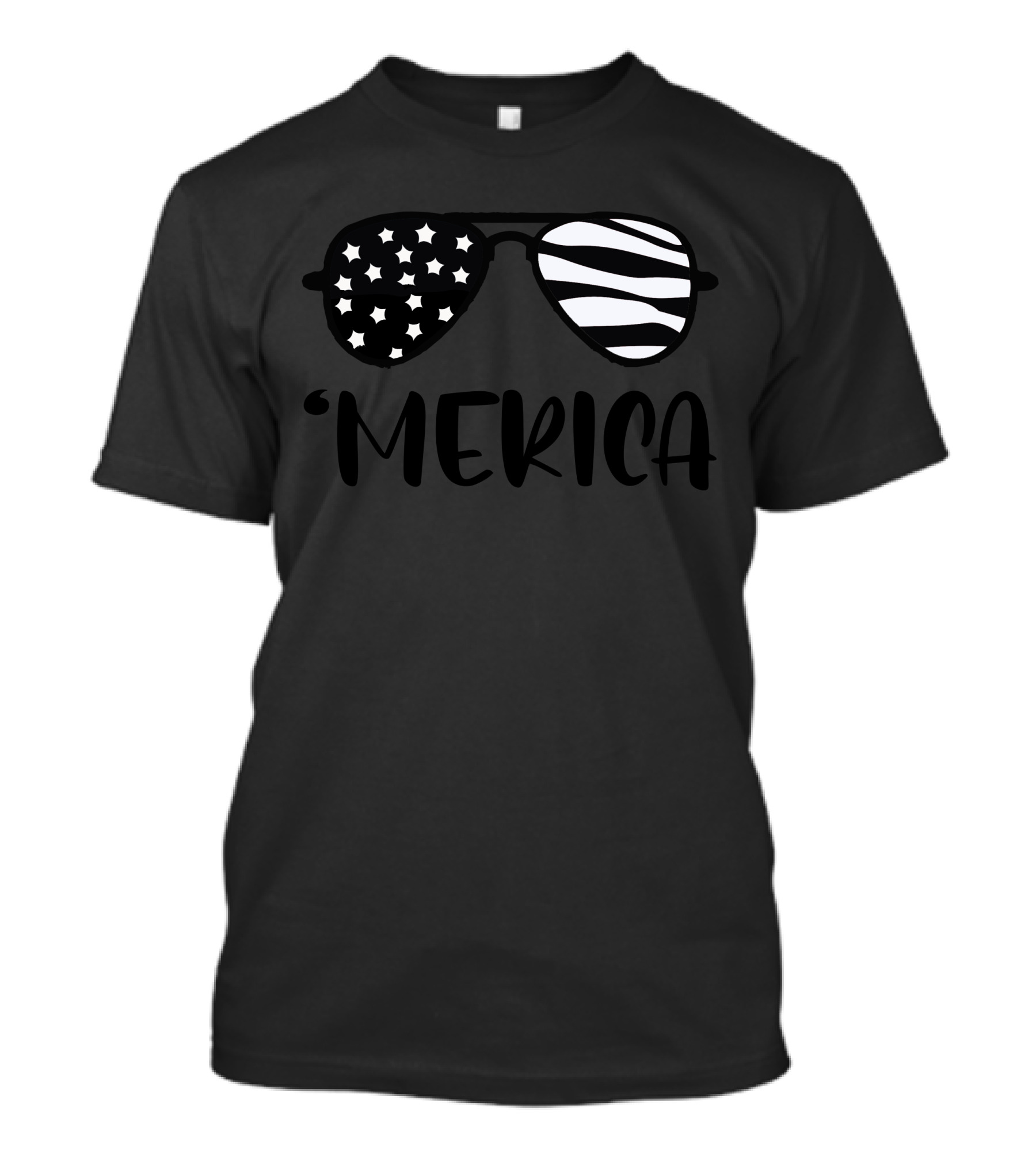 Merica Sunglasses Stars Stripes USA Flag 4th Of July T-Shirt