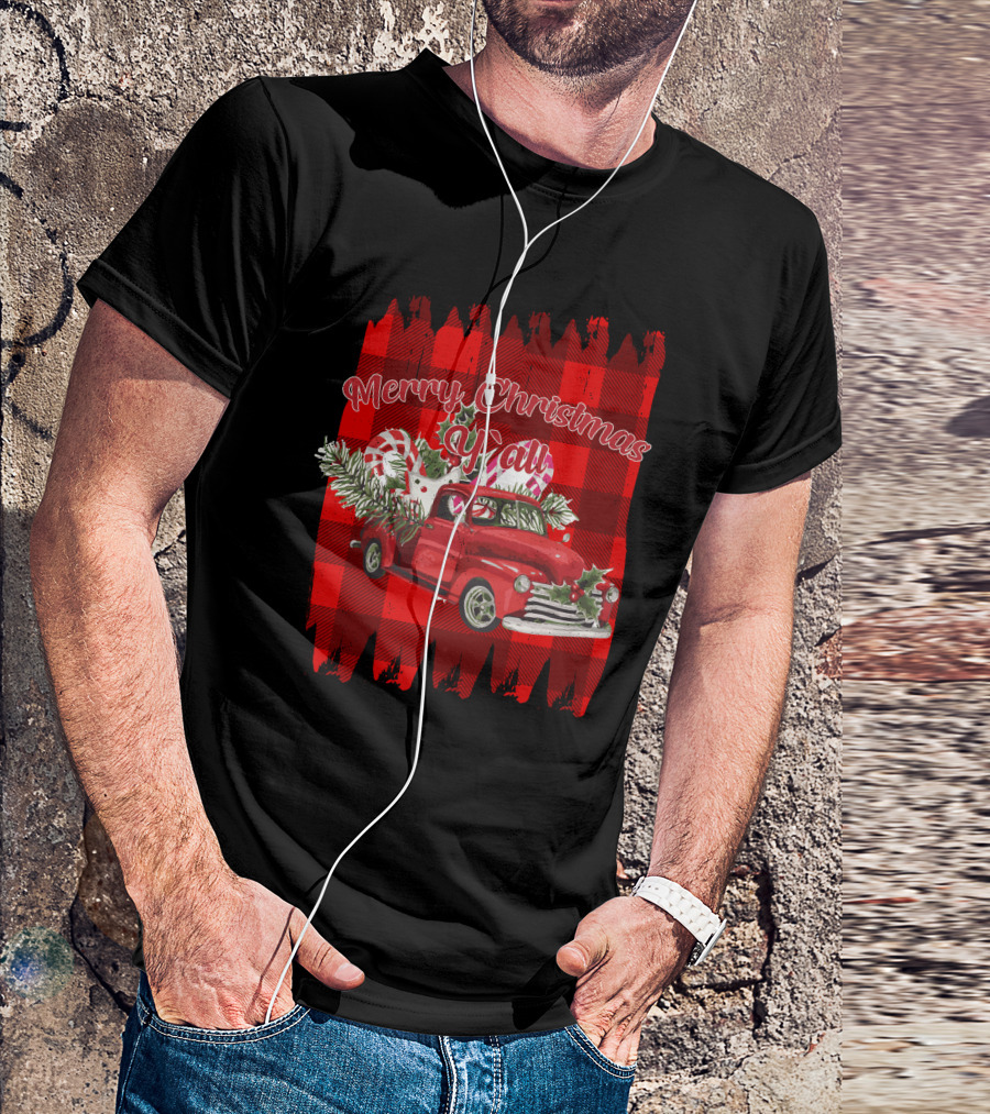 Merry Christmas Y'all Vintage Red Truck T-Shirt
