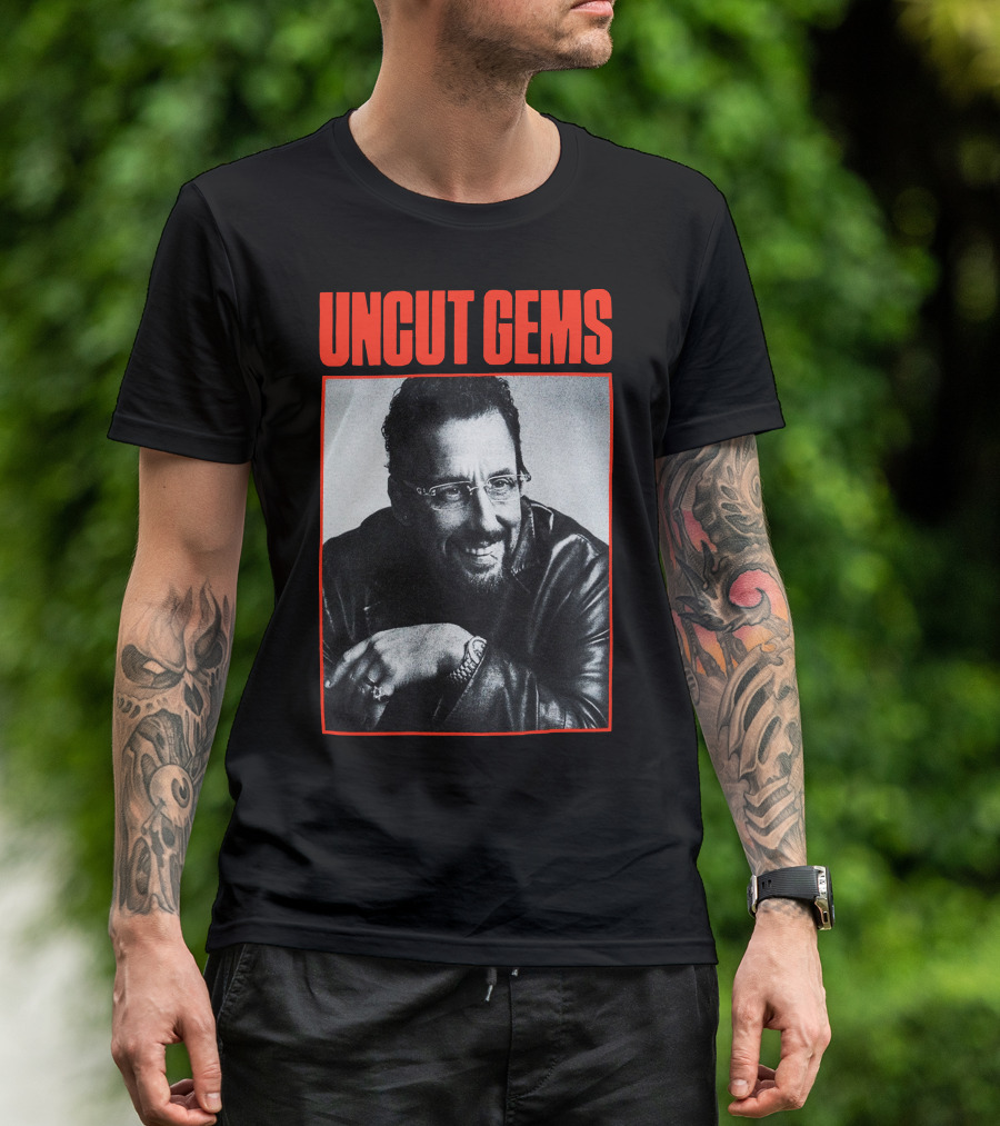 UNCUT GEMS Leather Jacket Smile T-Shirt