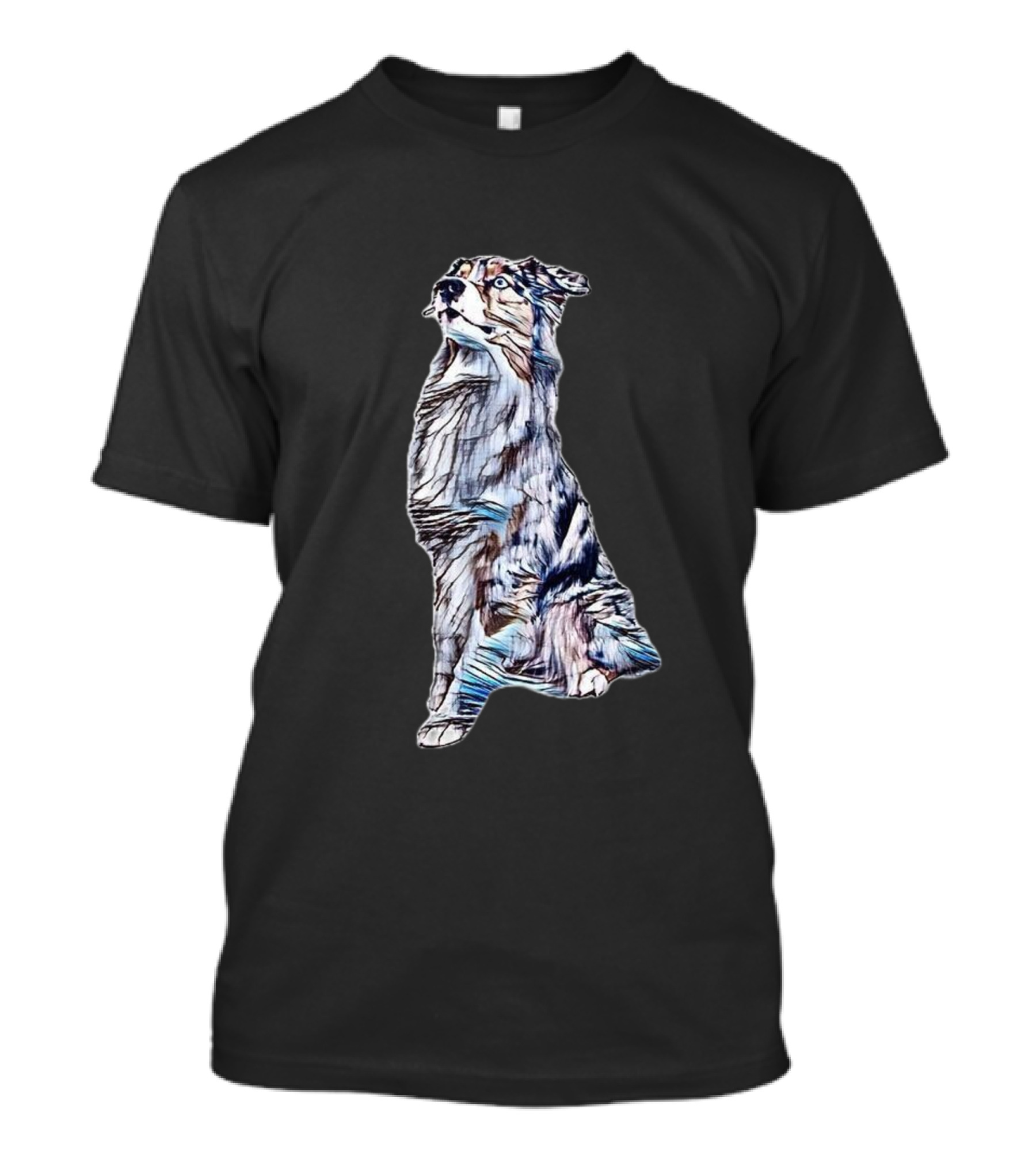 Obedient Australian Shepherd Artful T-Shirt