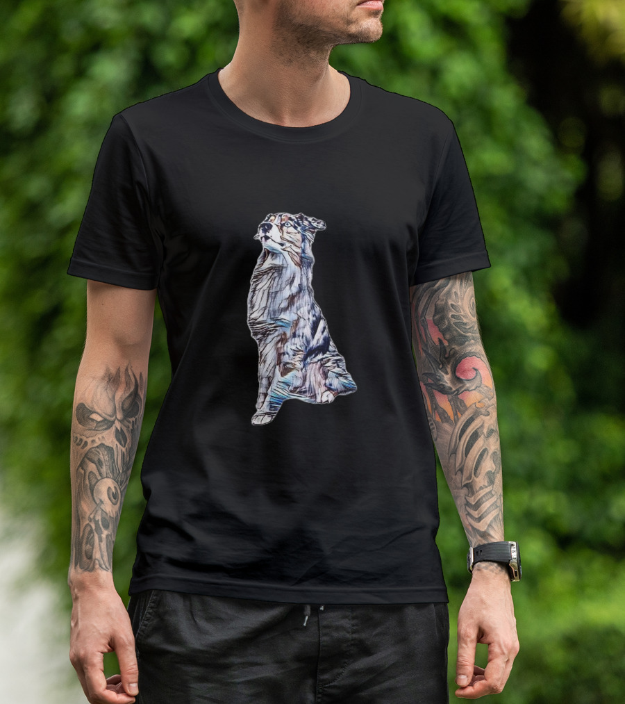 Obedient Australian Shepherd Artful T-Shirt