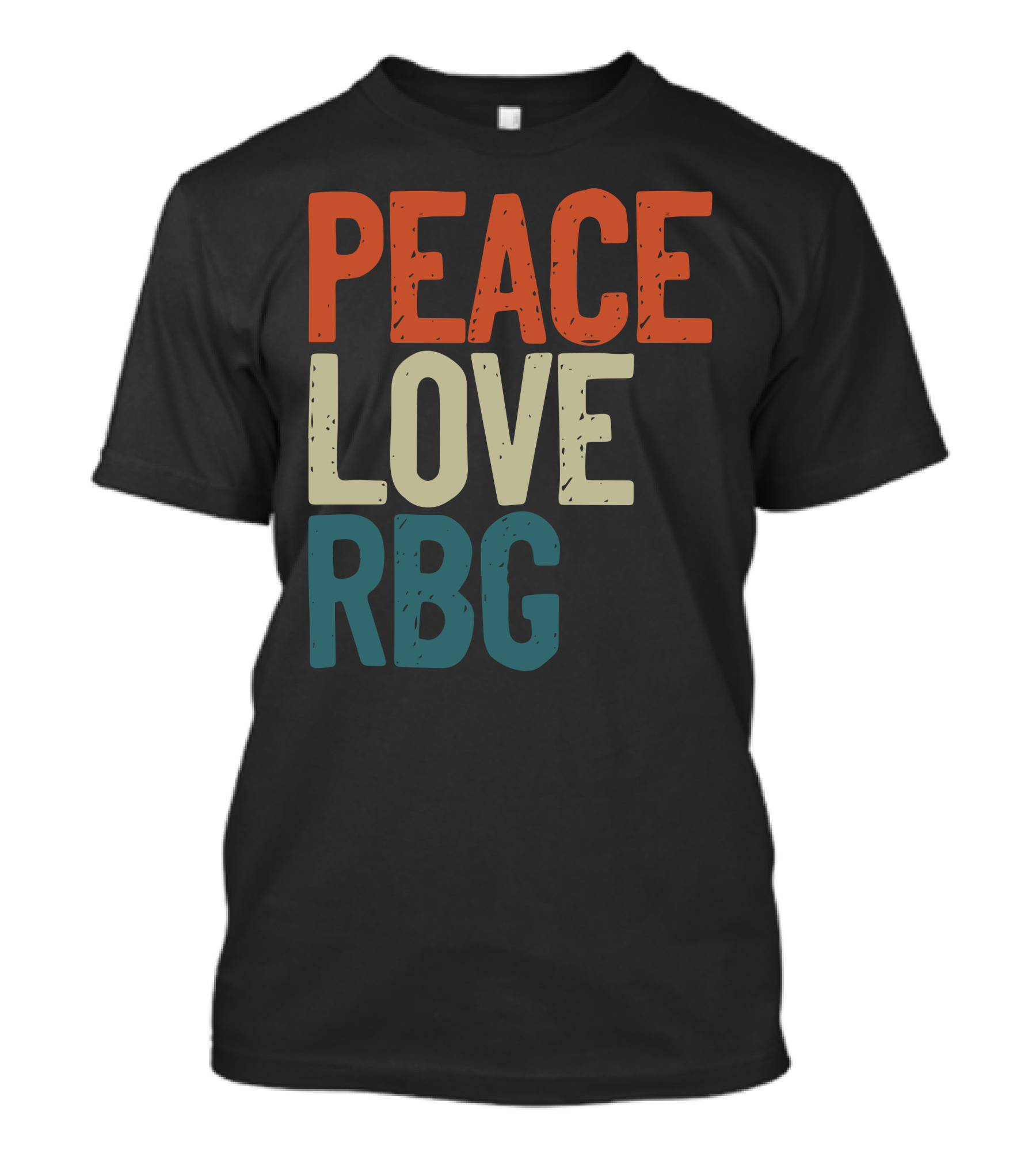 Peace Love RBG Ruth Bader Ginsburg T-Shirt
