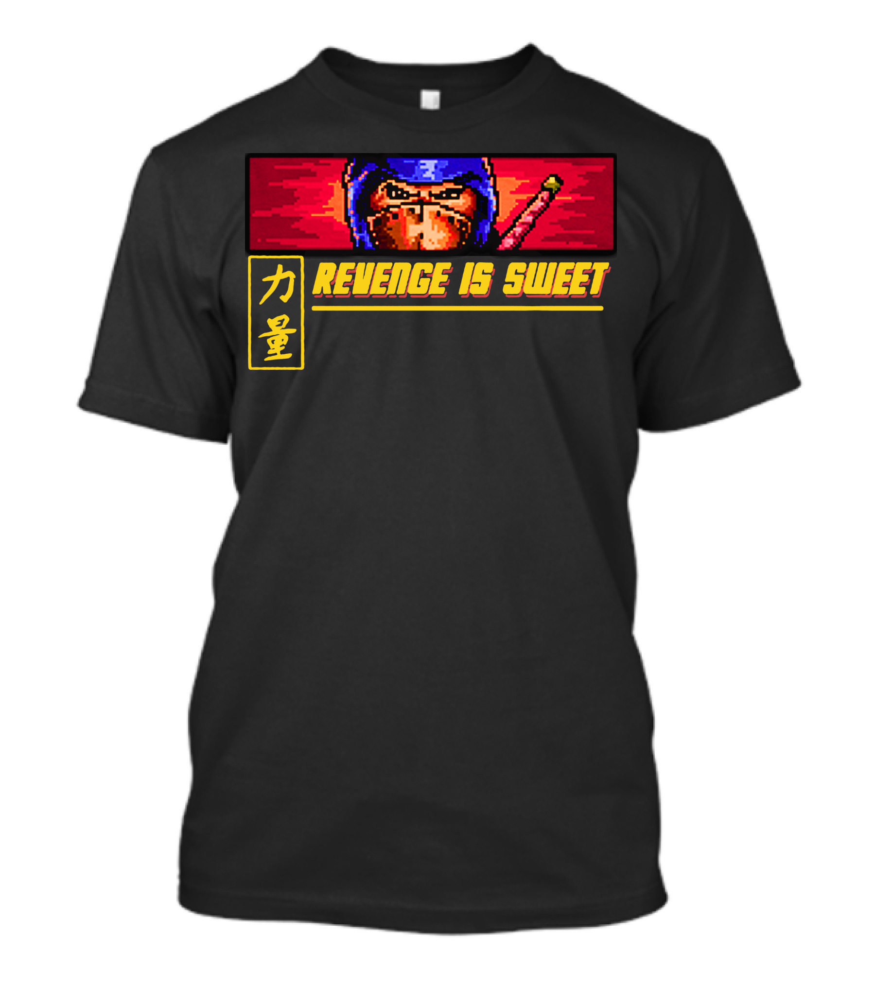 Revenge Is Sweet Retro Ninja Pixel T-Shirt