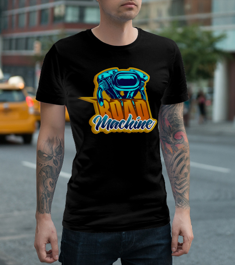 Road Machine Motorcycle Engine T-Shirt