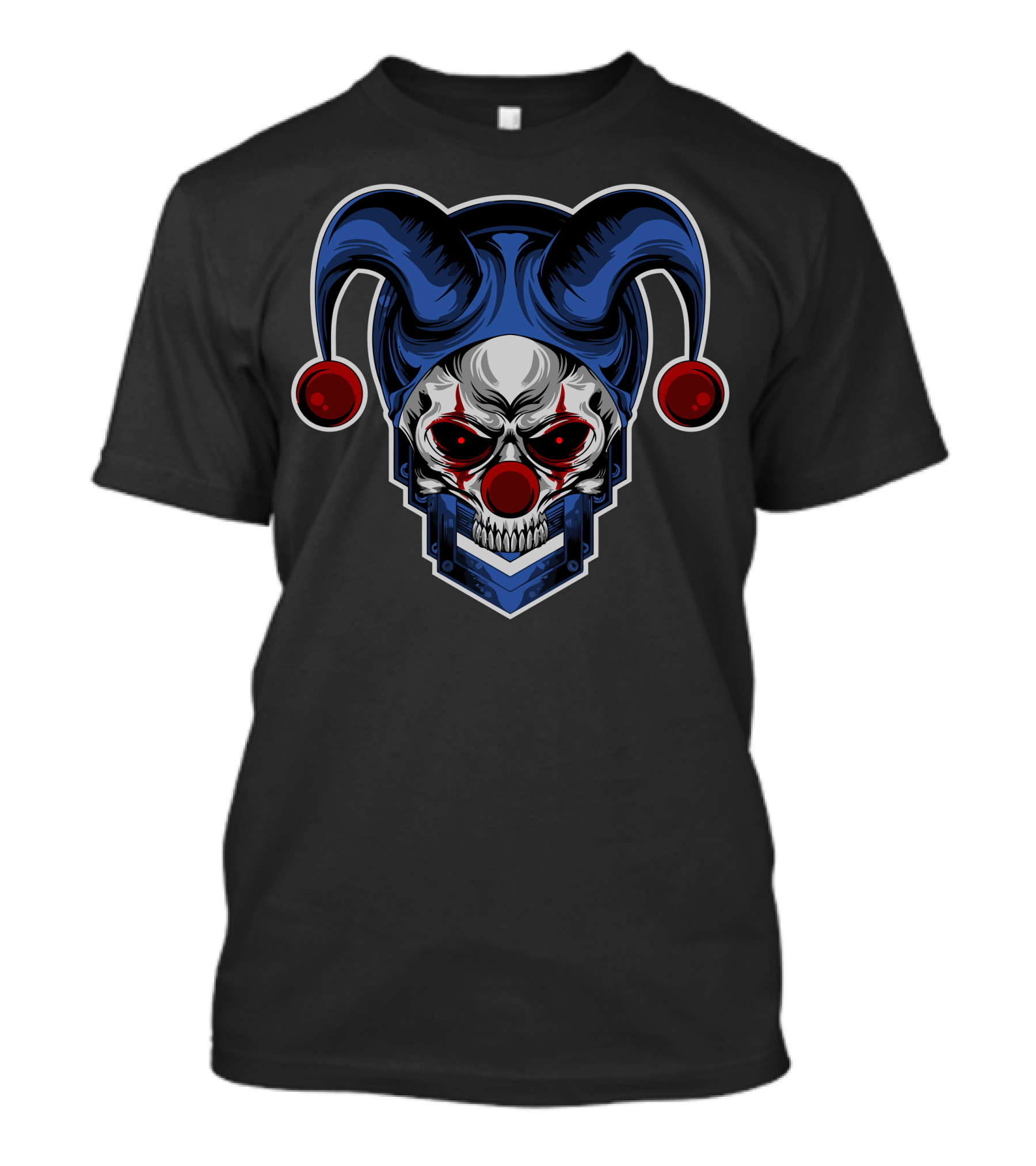 Skull Clown Jester Mask T-Shirt