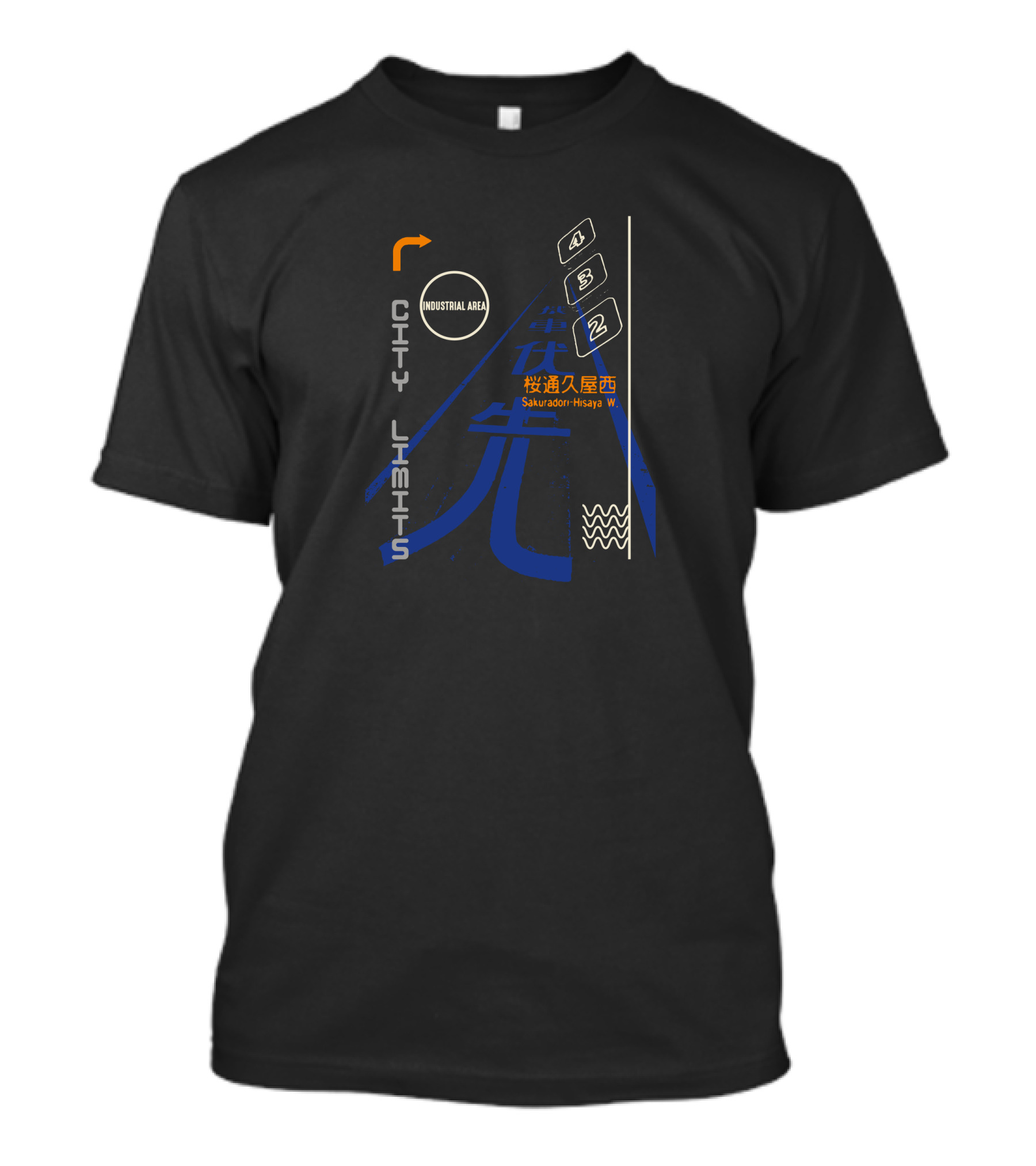 CITY LIMITS INDUSTRIAL AREA Sakuraodori-Hisaya W 4 3 2 T-Shirt