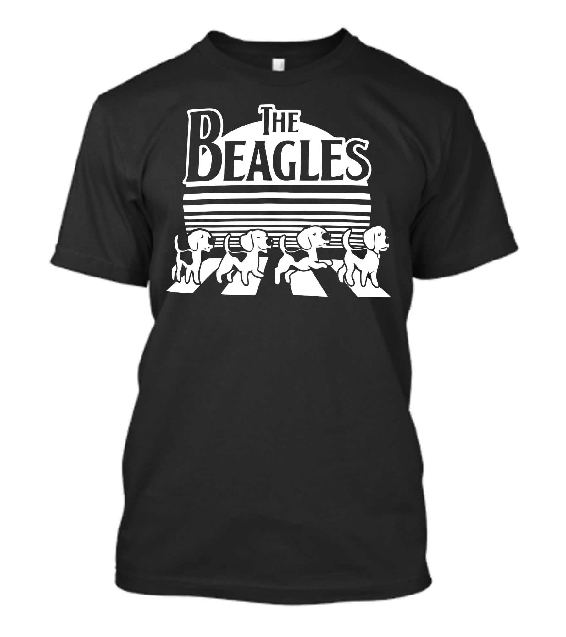 The Beagles Funny Cute Animals Abbey Road T-Shirt