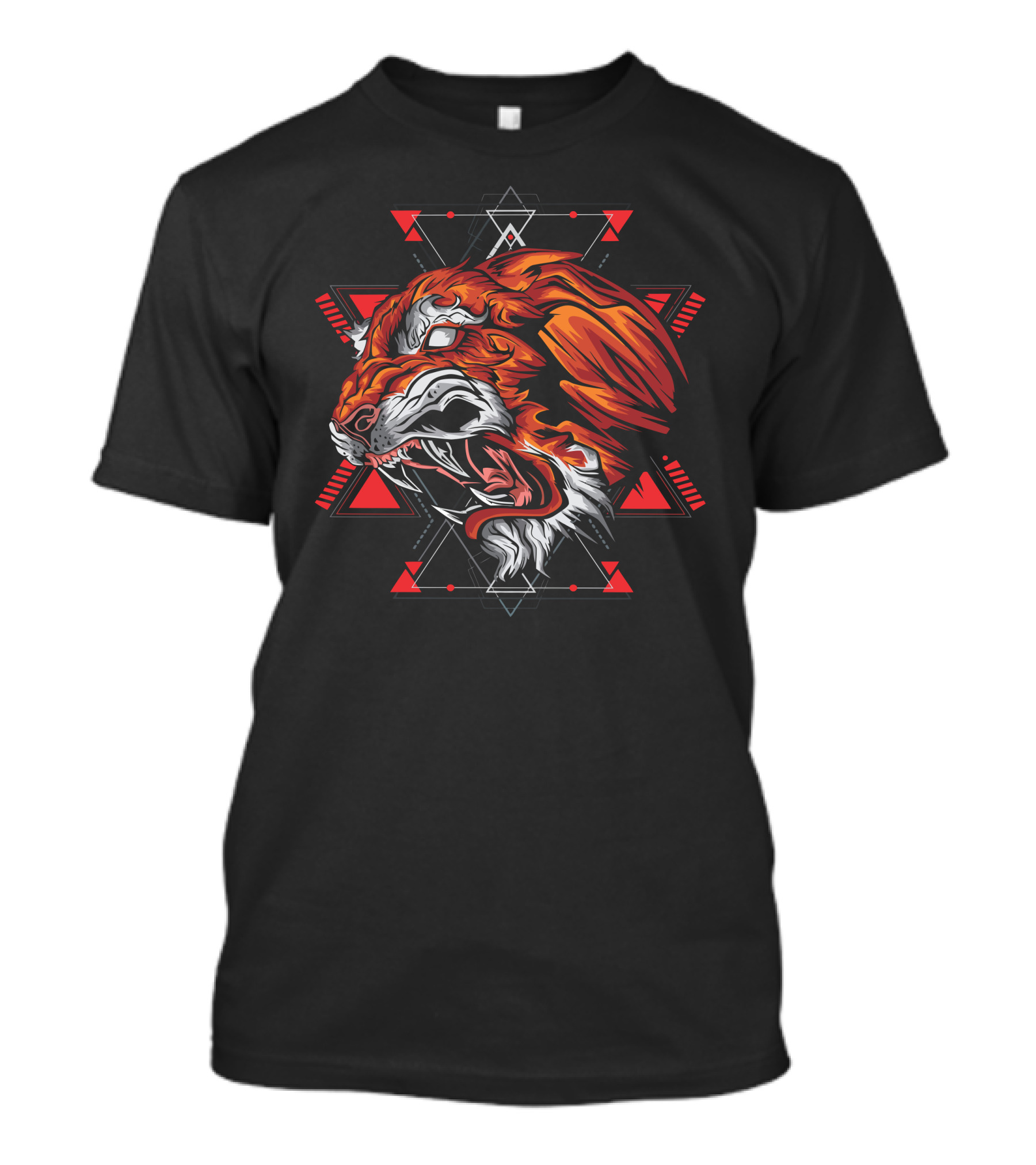 The Tiger Geometric Roar T-Shirt
