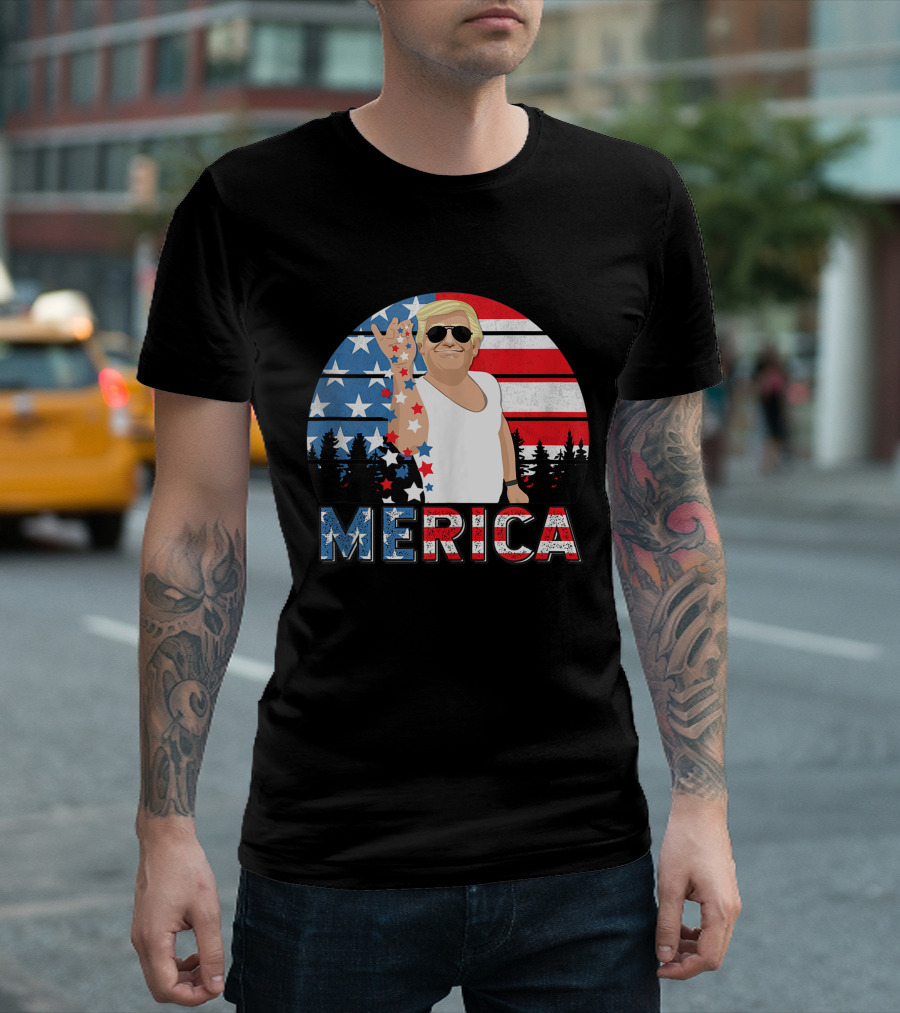 Trump Bae Funny 4th of July Merica Salt Freedom T-Shirt