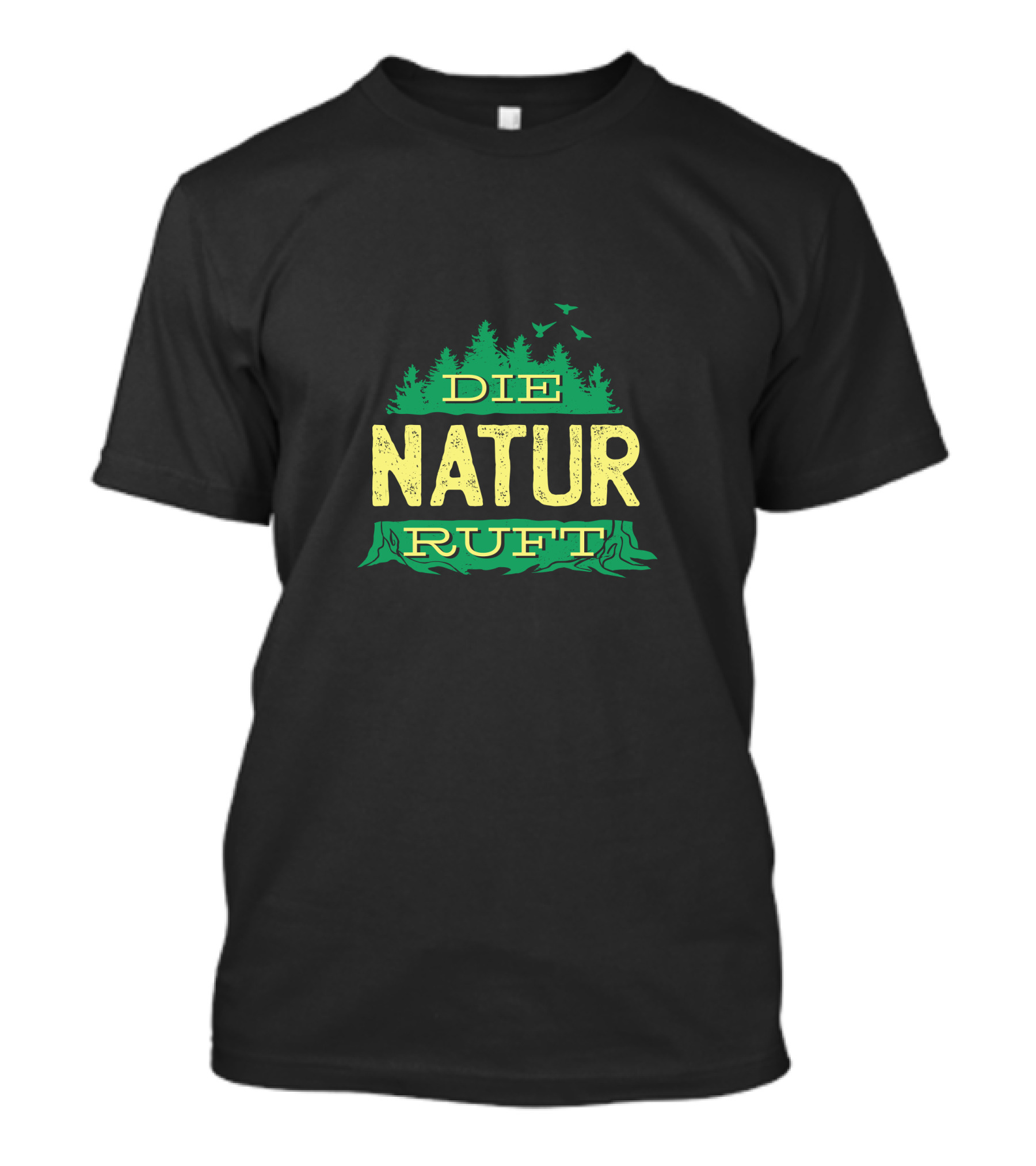 DIE NATUR RUFT Forest Trees Birds T-Shirt