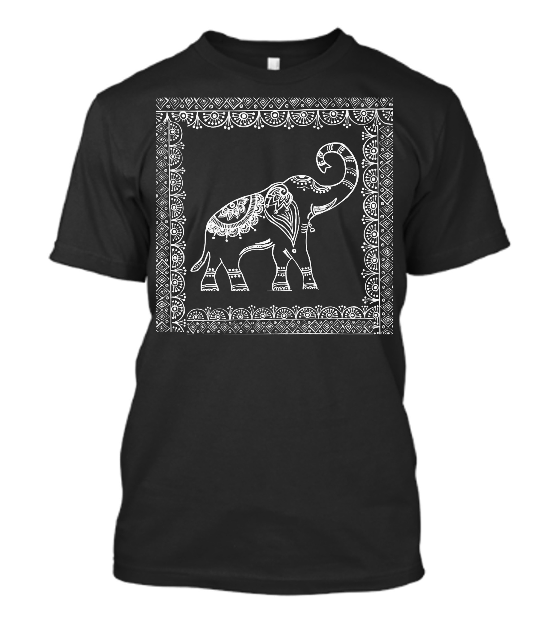 Elephant Intricate Decorative T-Shirt