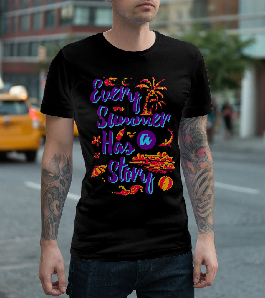 Every Summer Has a Story Tropical Beach Adventure T-Shirt