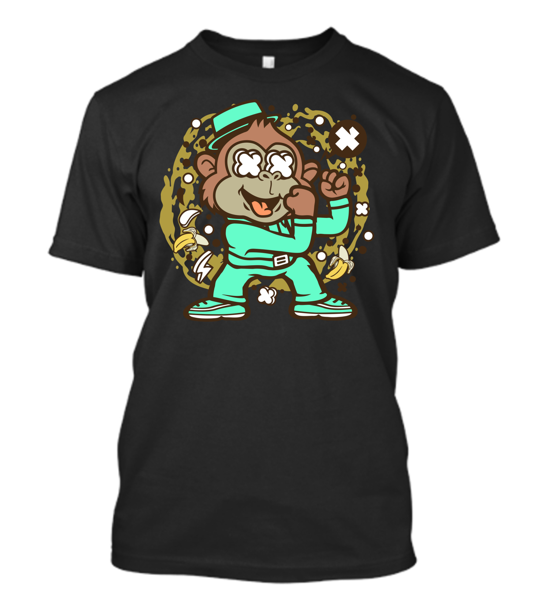 Fighting Monkey Banana Boxing Champion T-Shirt