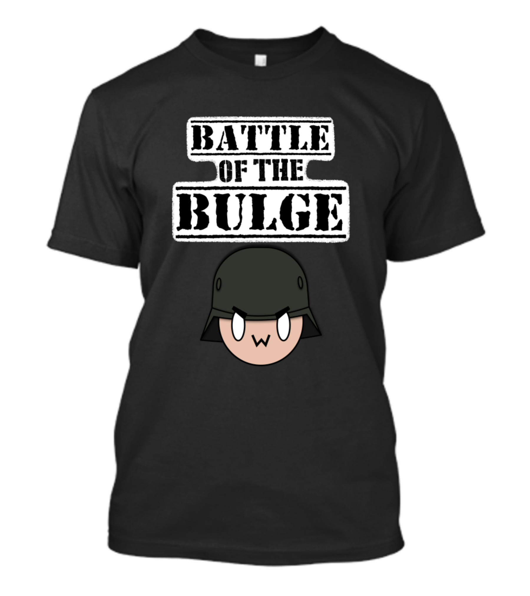 Battle Of The Bulge 0W0 Helmet Face Emoji T-Shirt