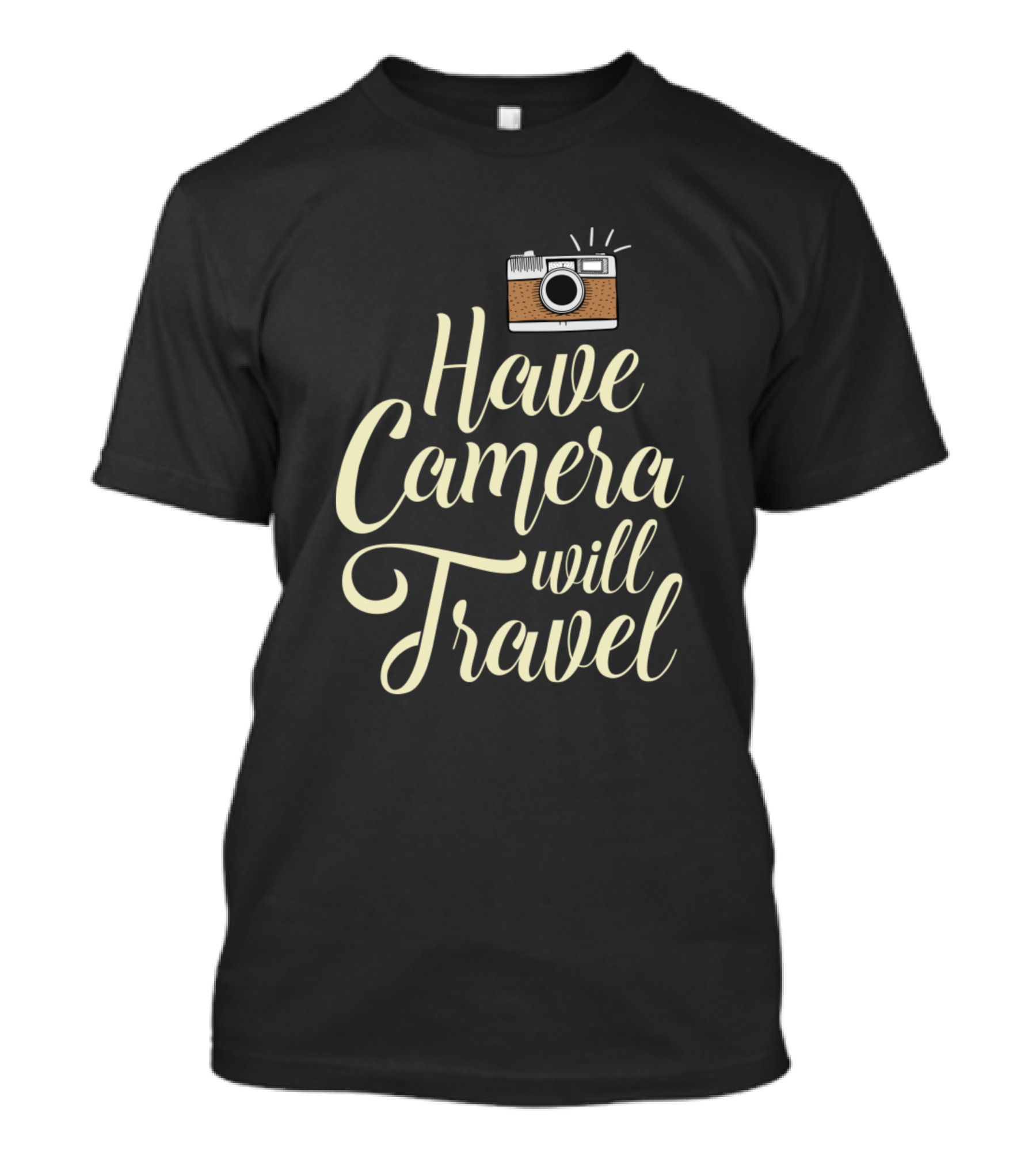 Have Camera Will Travel Retro Camera Adventure Enthusiast T-Shirt