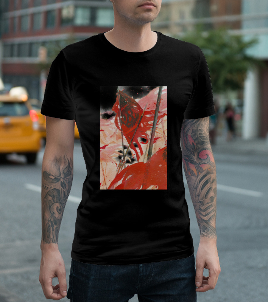 Antiquity War Red Flags Battlefield Scene T-Shirt