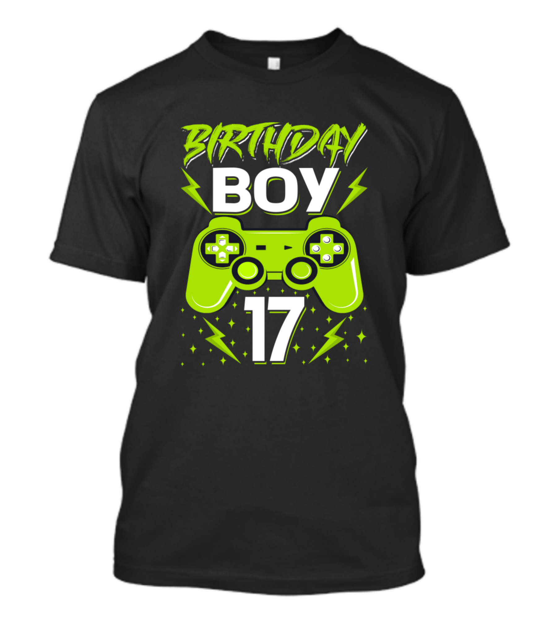 Birthday Boy 17 Video Game Controller Gamer 17th T-Shirt