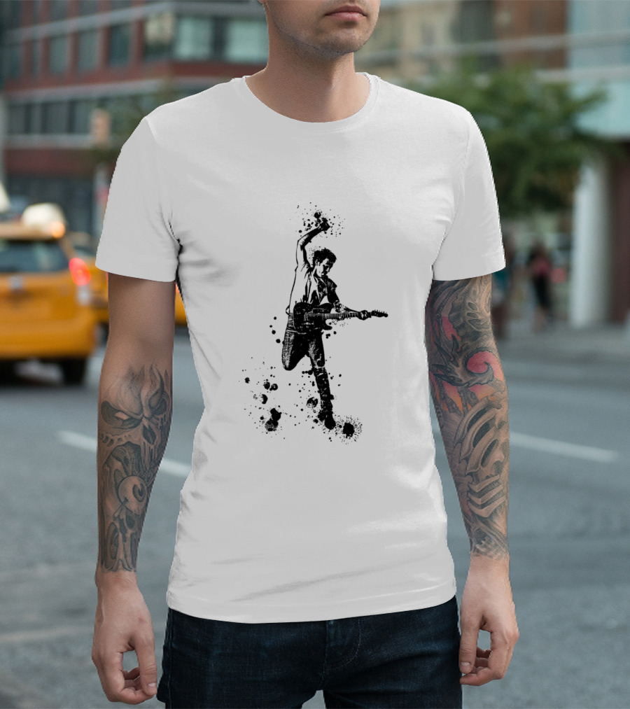 Bruce Springsteen Jumping Guitar T-Shirt
