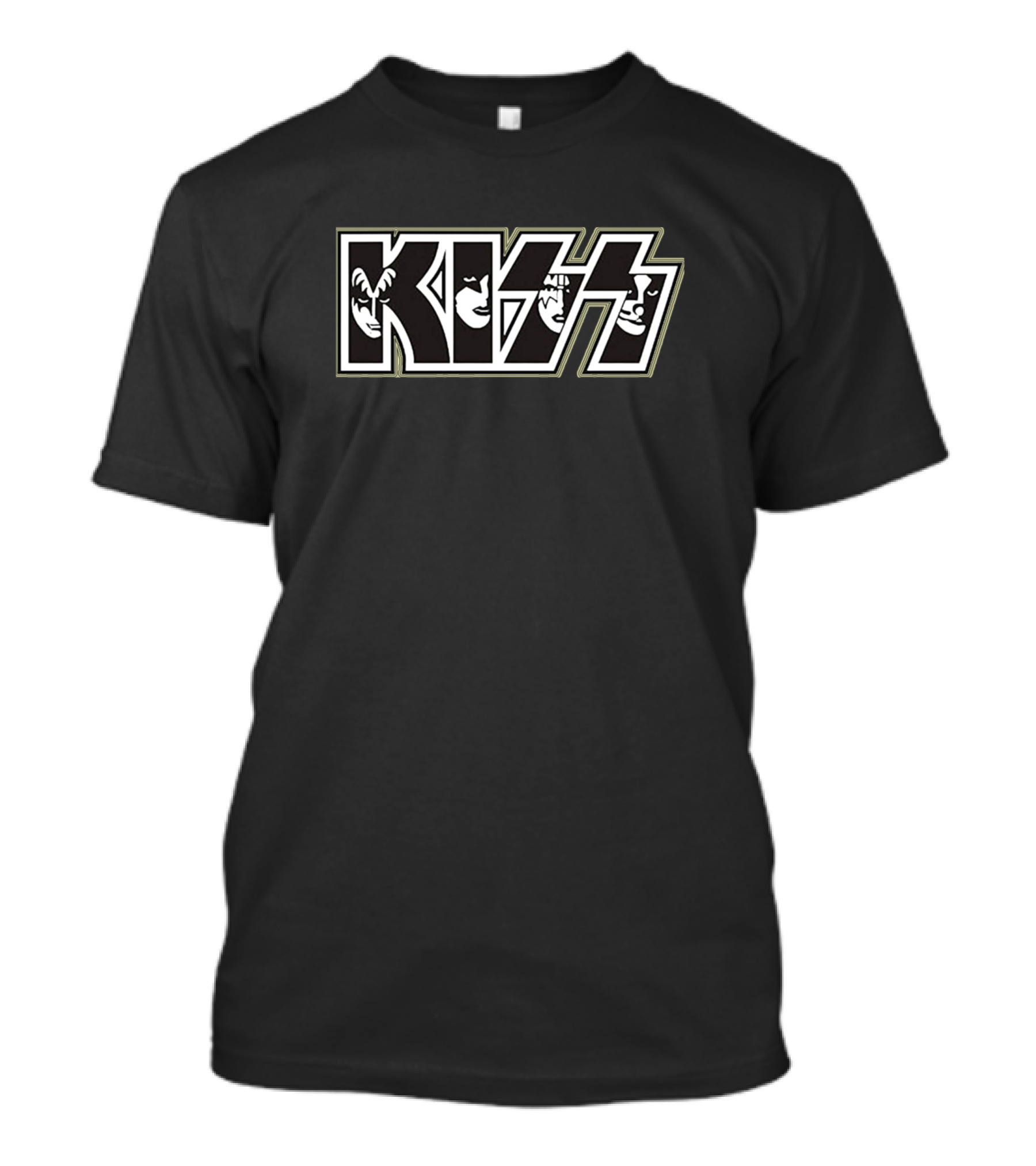 Kiss Band Faces Logo Classic T-Shirt
