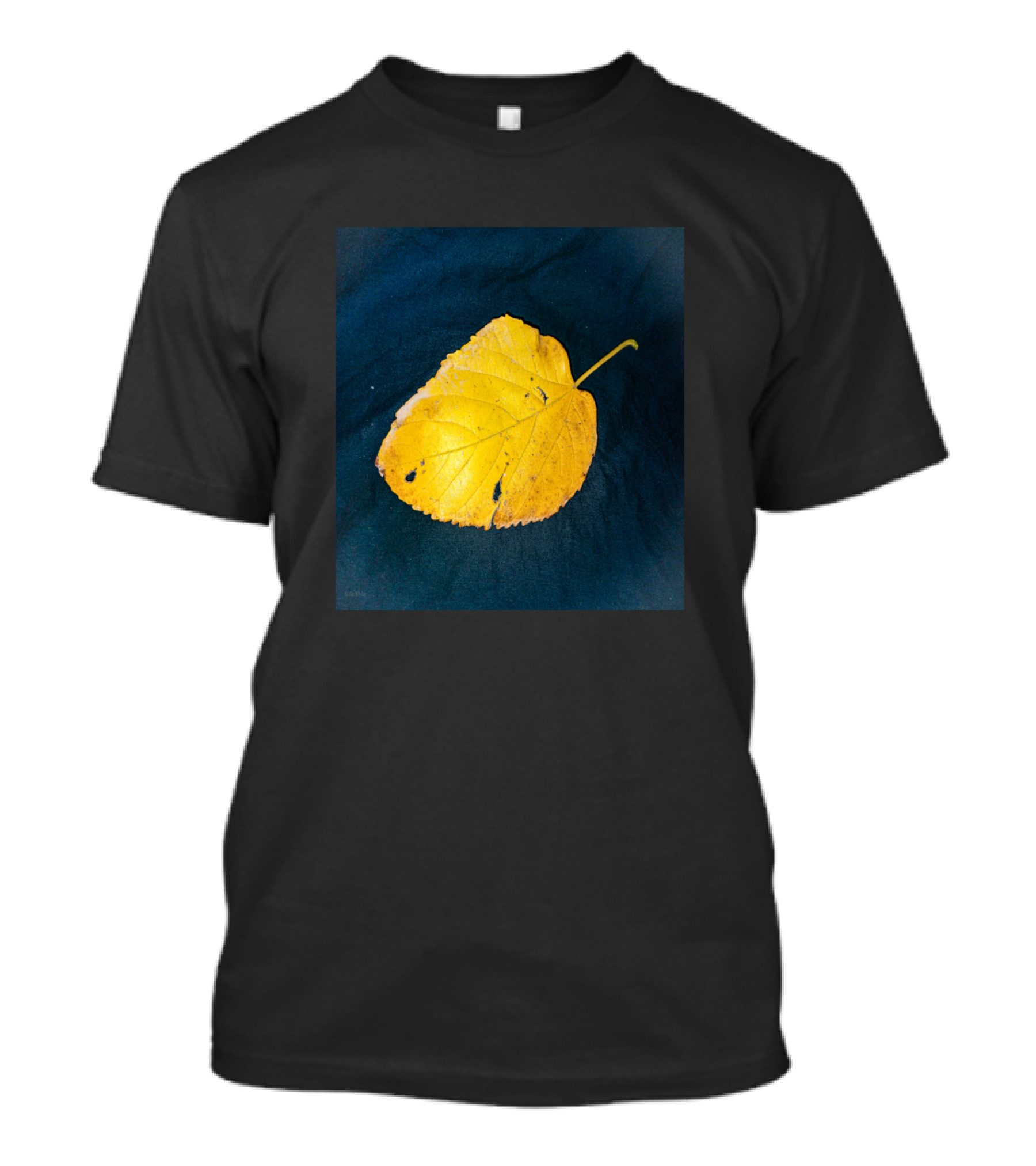 Single Yellow Leaf Autumn Fall Foliage T-Shirt