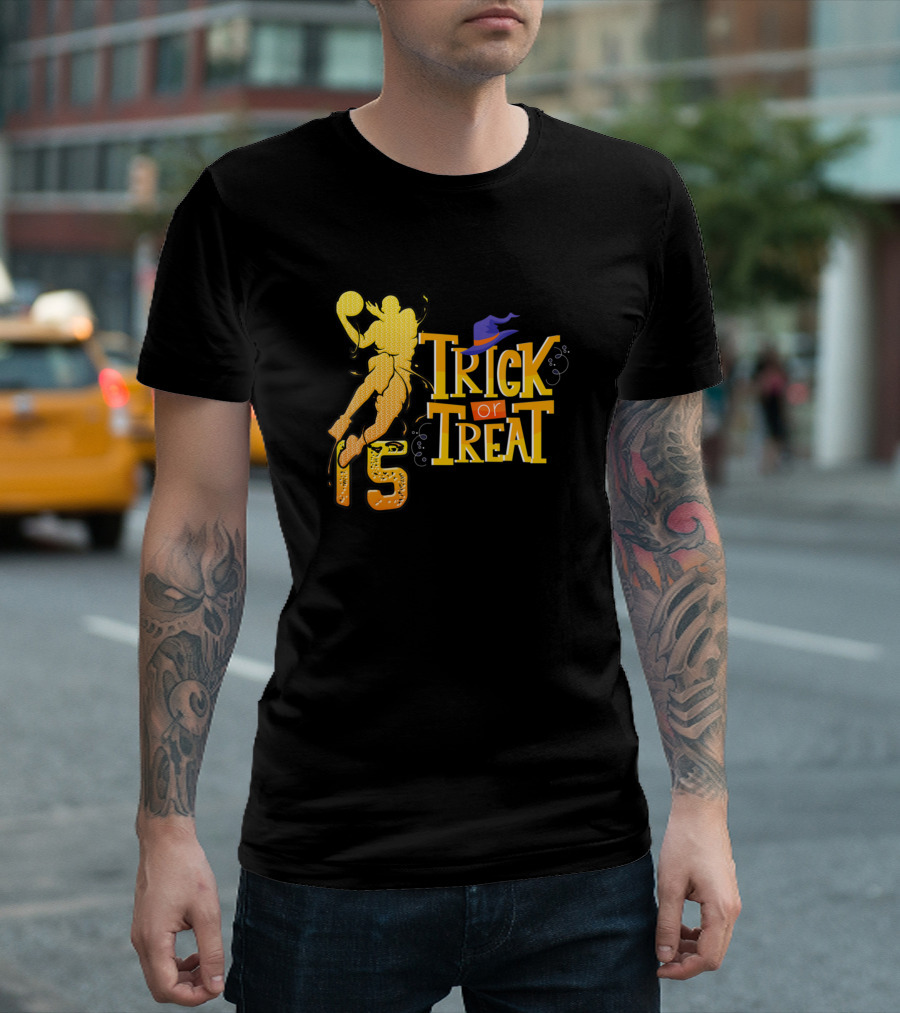 Trick Or Treat Vintage Halloween Basketball 15 Nuggets T-Shirt