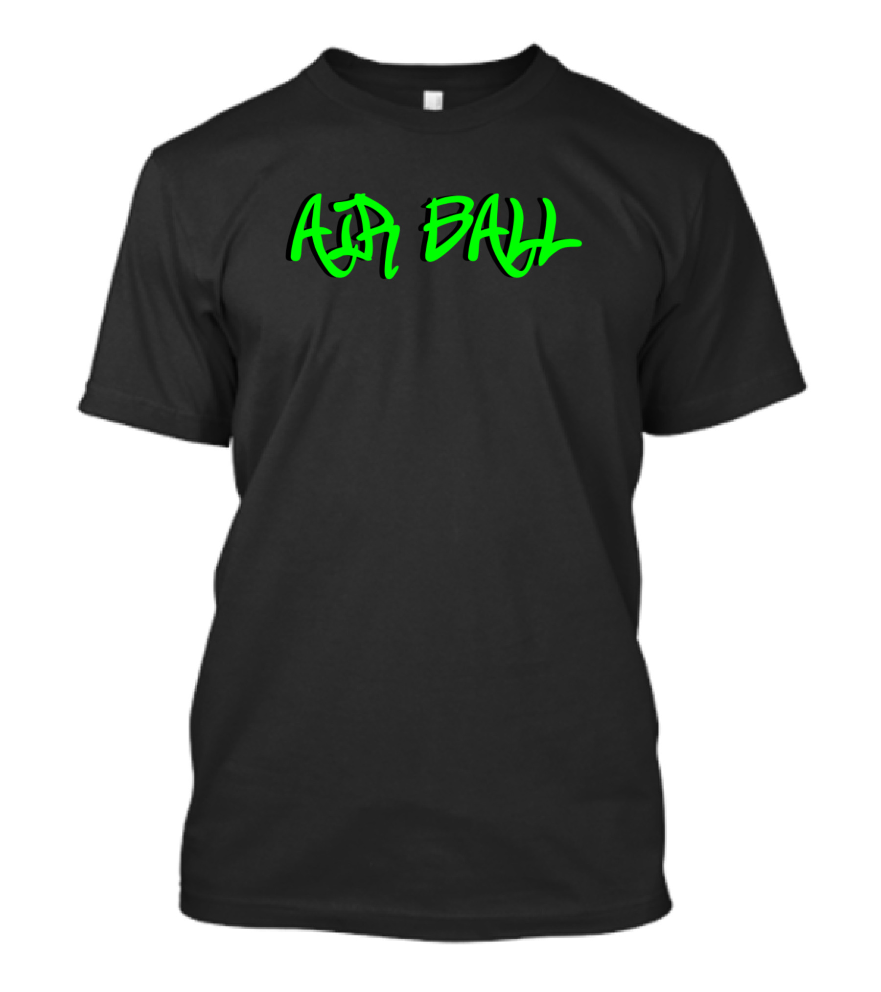 Air Ball Neon Green Font T-Shirt