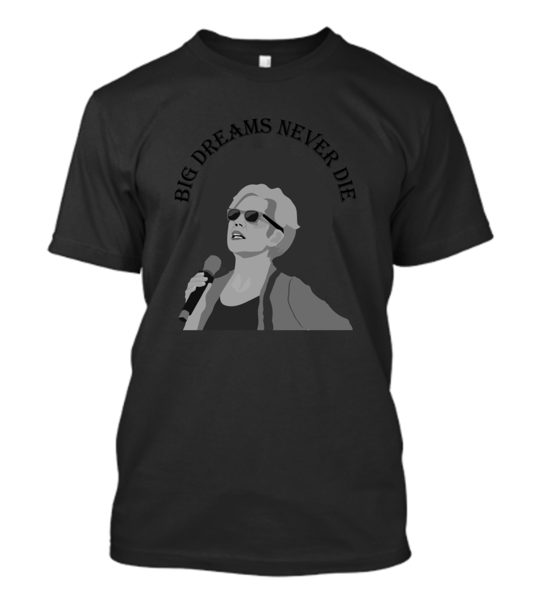 Big Dreams Never Die Microphone Sunglasses T-Shirt