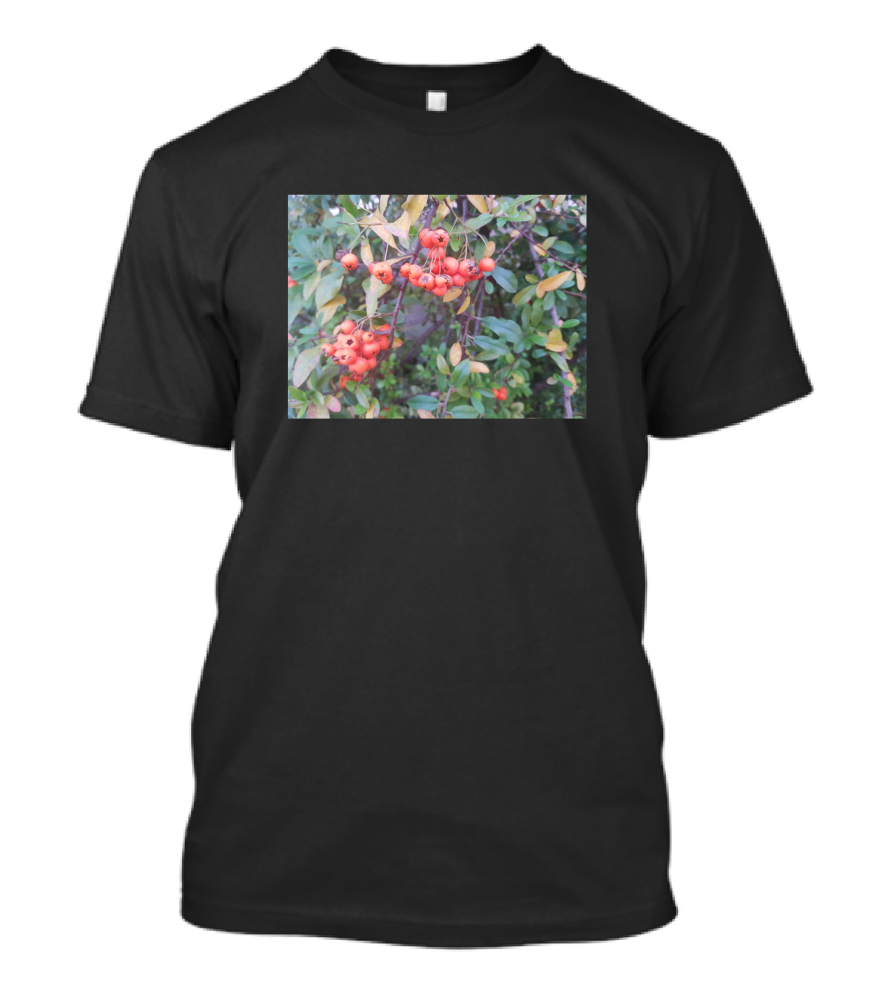 Branch Of Red Berries On Green Foliage T-Shirt