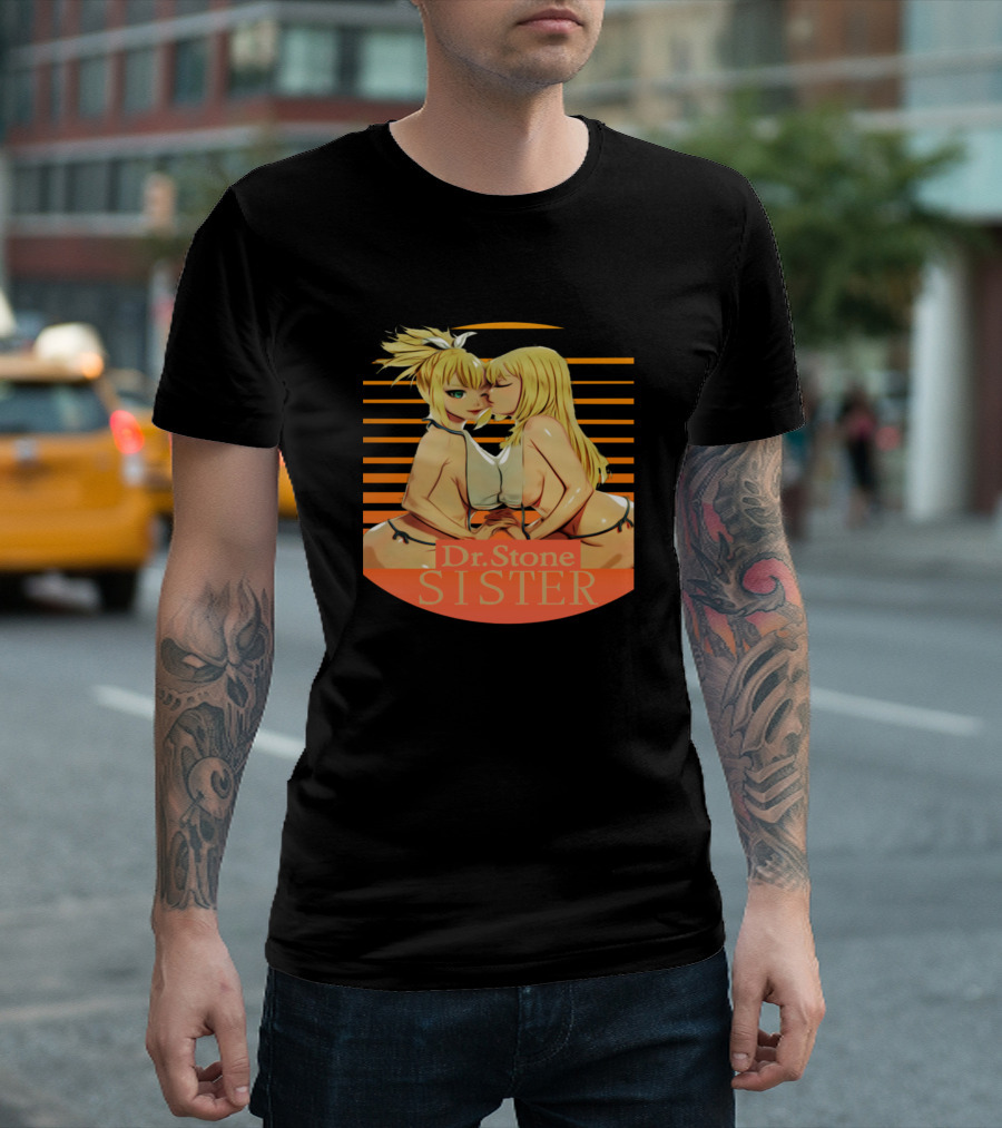 Dr Stone Sister Kohaku Sunset Silhouette Scene T-Shirt