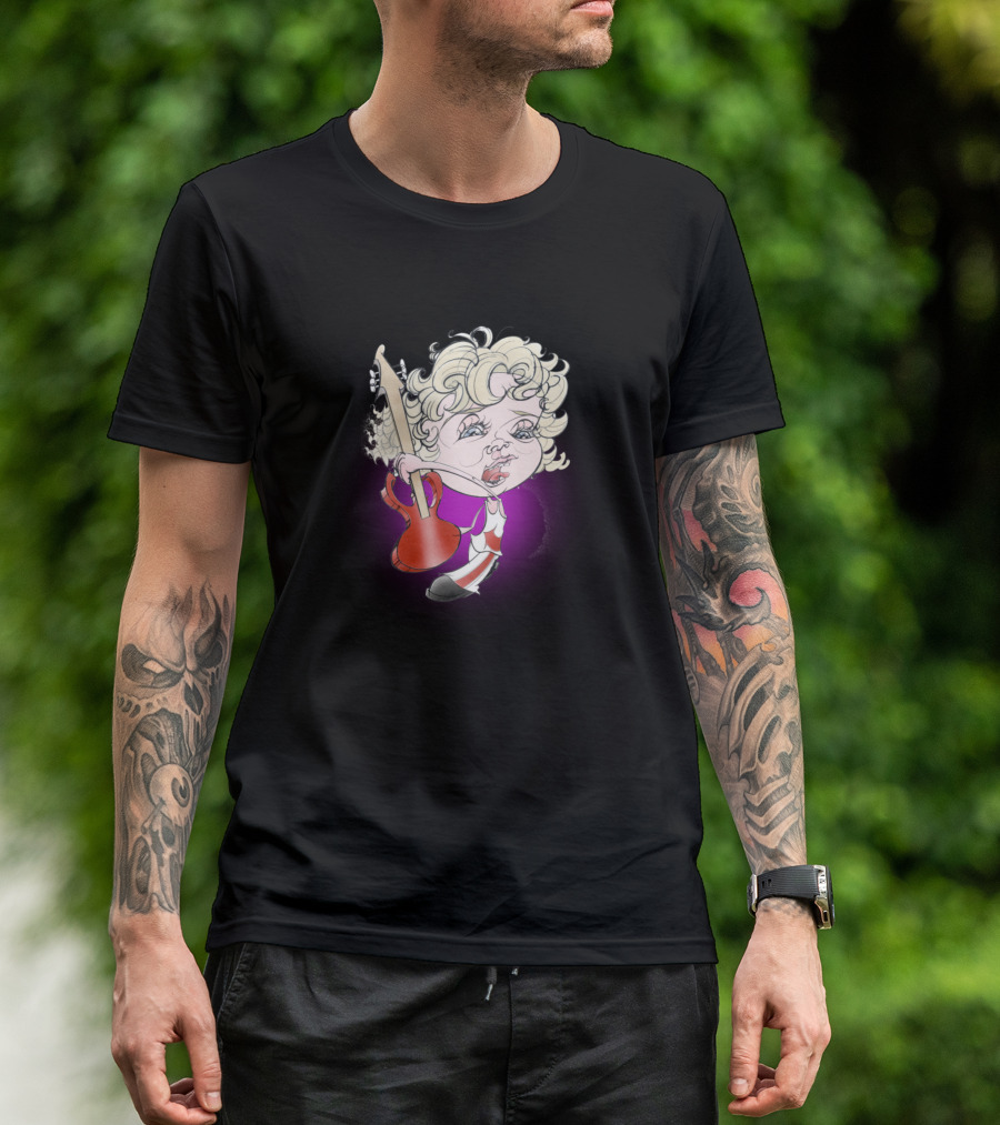 Kid Rocks Cartoon Guitar Character T-Shirt