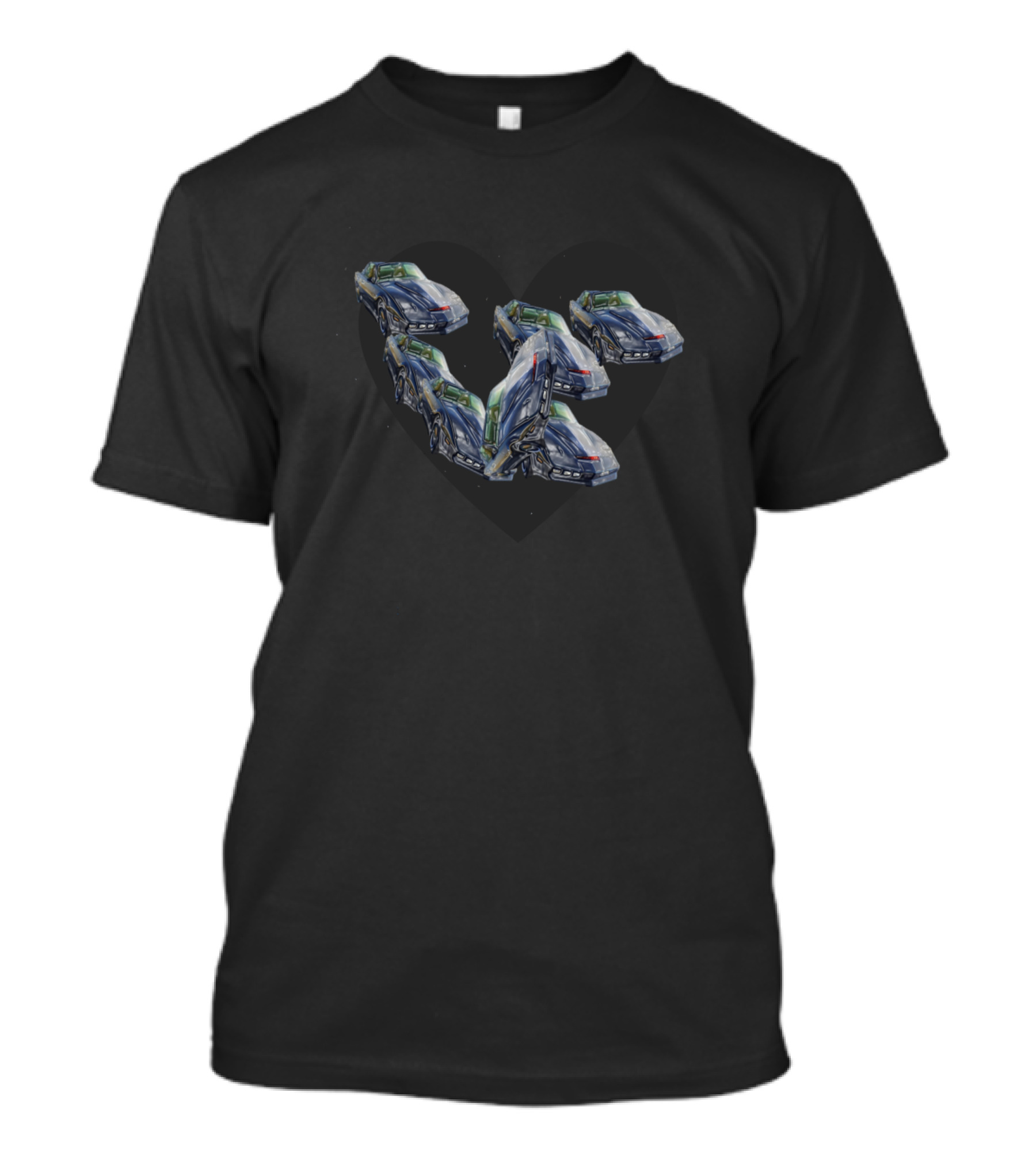 Love Cars Vintage Convertible Heart T-Shirt