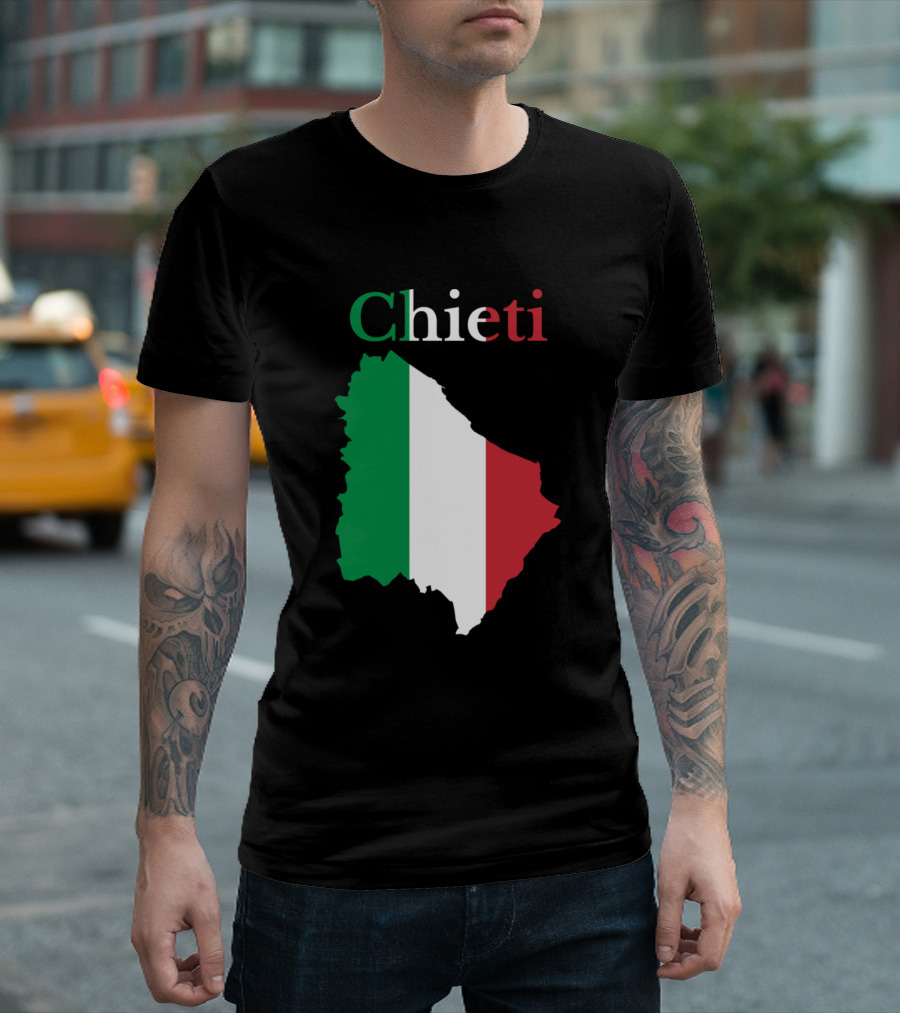 Chieti Province Italian Flag Map T-Shirt