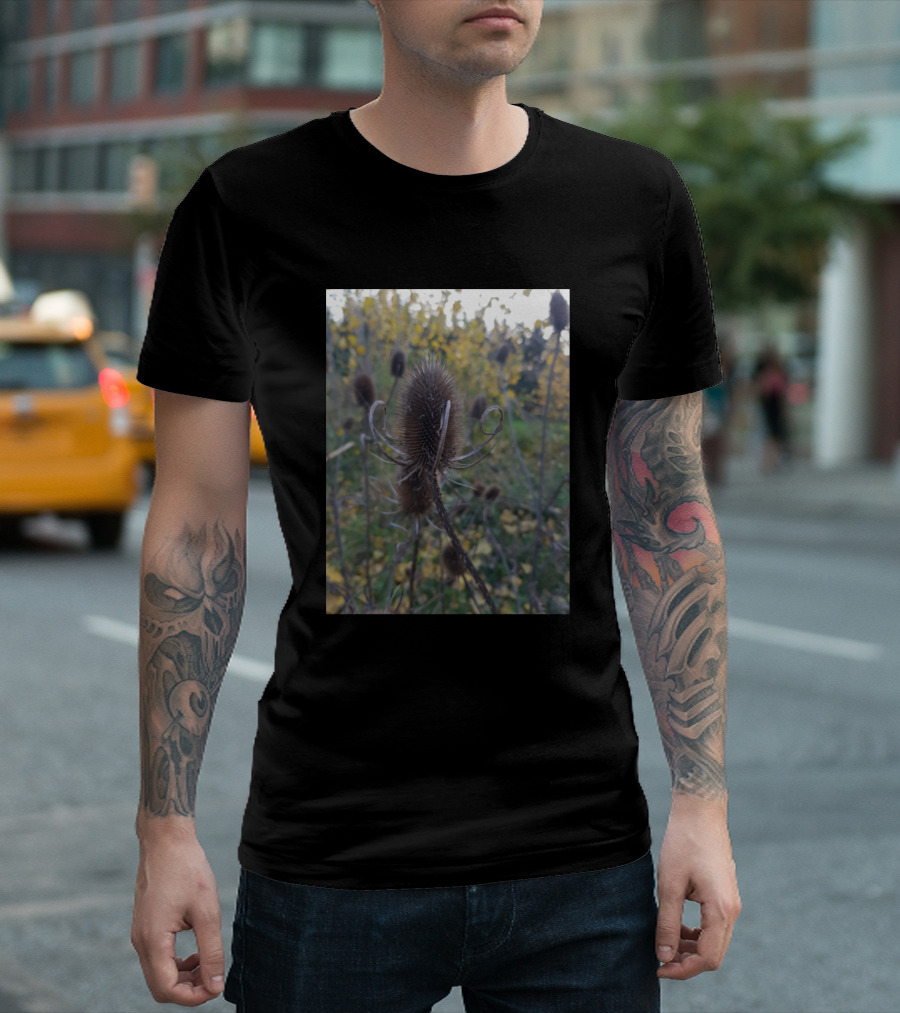 Thistle Nature Photography Autumn Scene T-Shirt