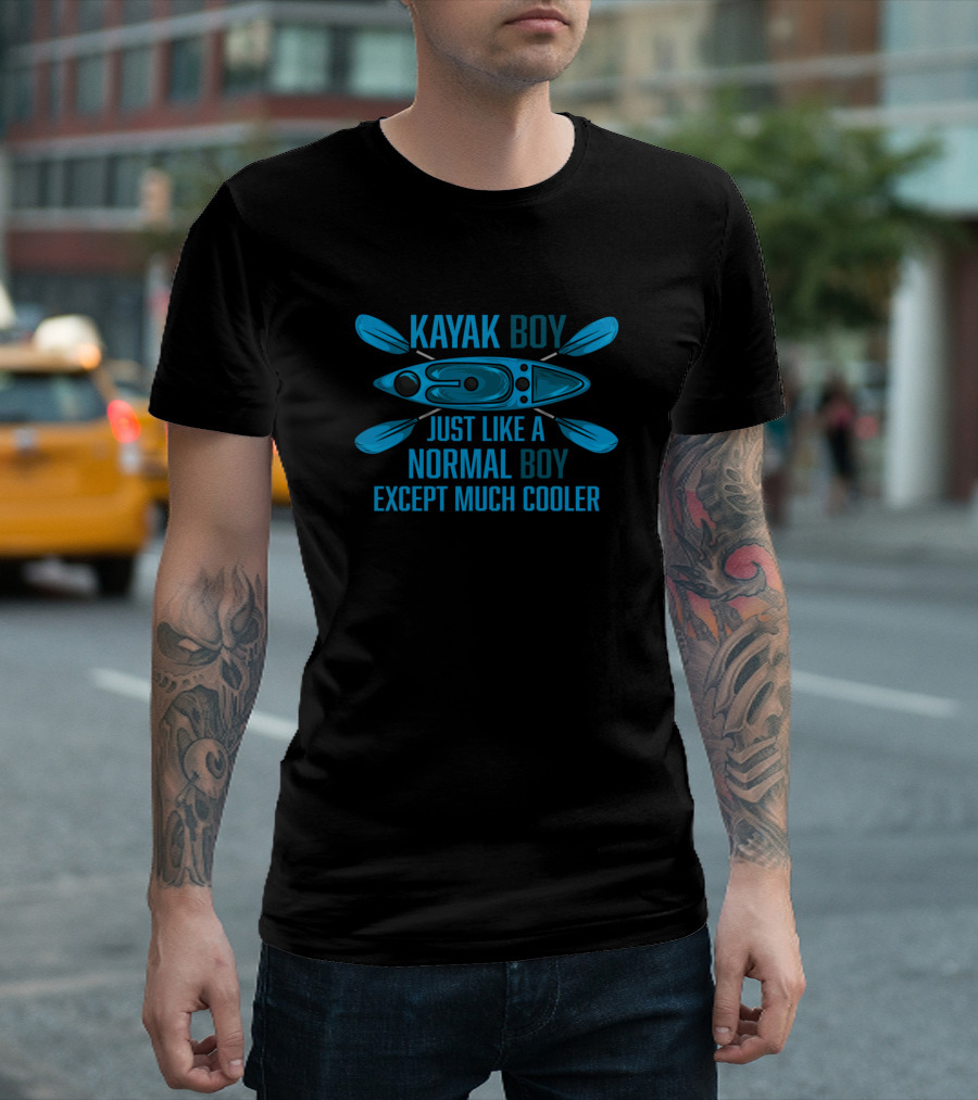 KAYAK BOY JUST LIKE A NORMAL BOY EXCEPT MUCH COOLER Vintage Kayaking Kayak Boy Kayak T-Shirt