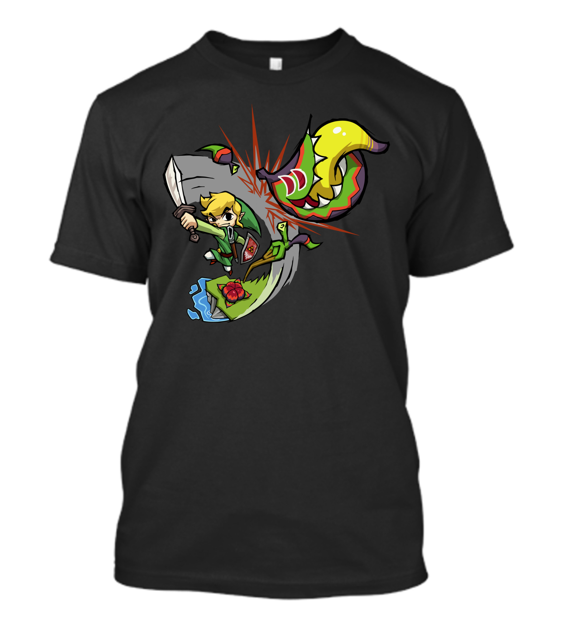 Boko Baba Battle Adventure Gaming Art Iconic Action Scene T-Shirt