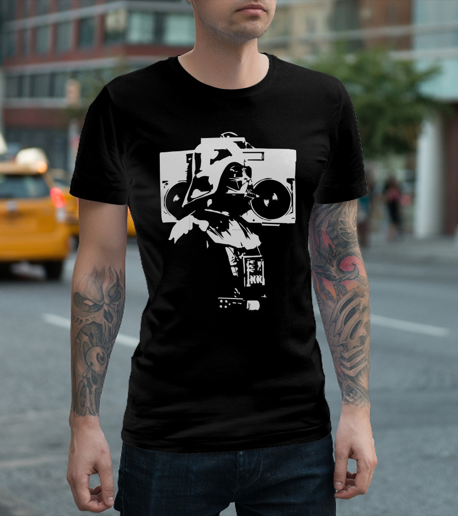 Darth Vader Holding Boom Box T-Shirt