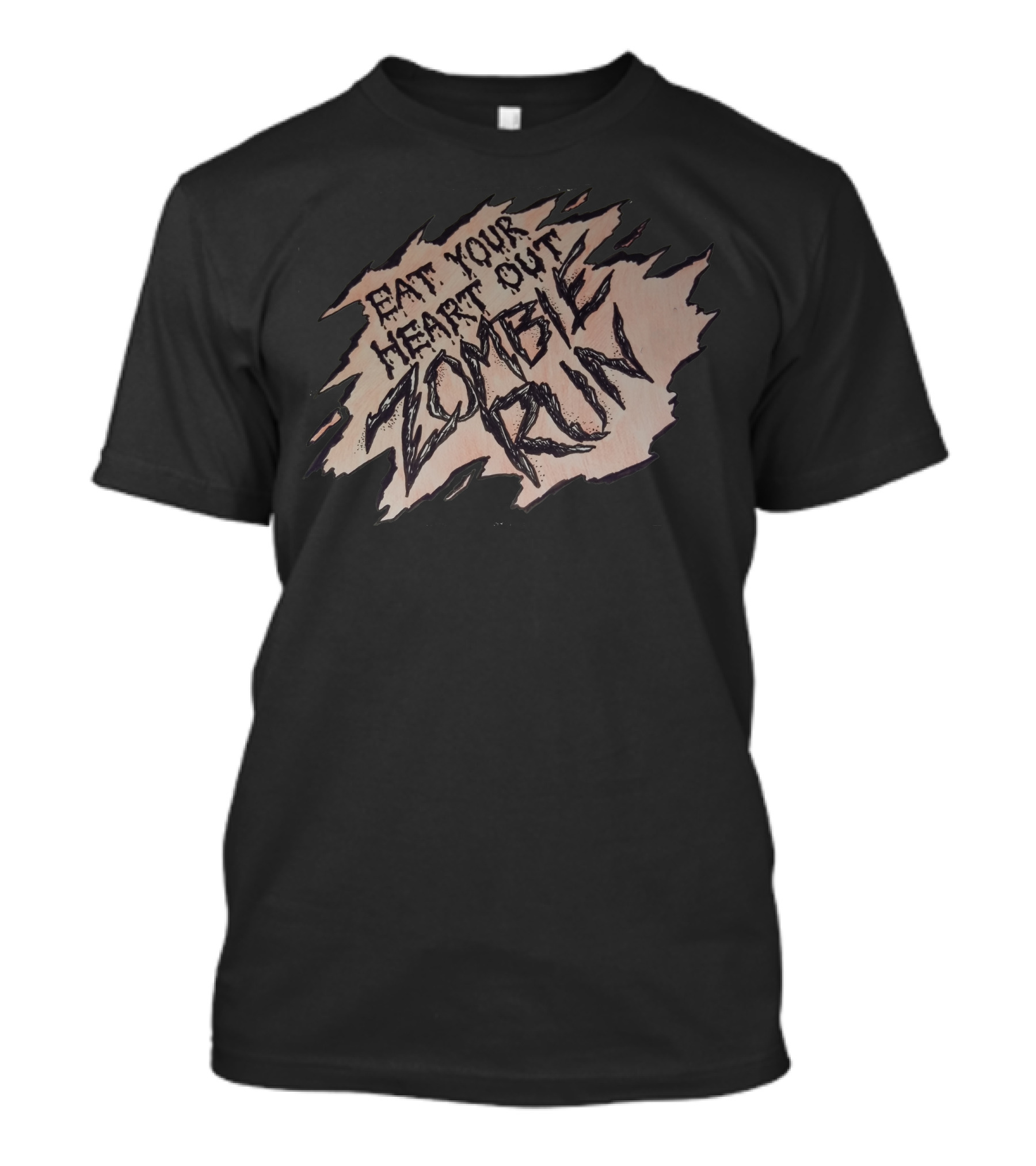 Eat Your Heart Out Zombie Run Survivor Challenge T-Shirt