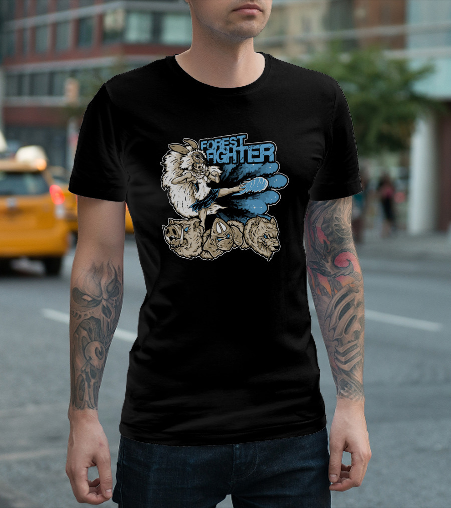 Forest Fighter Rabbit Kicking Boars Gaming T-Shirt