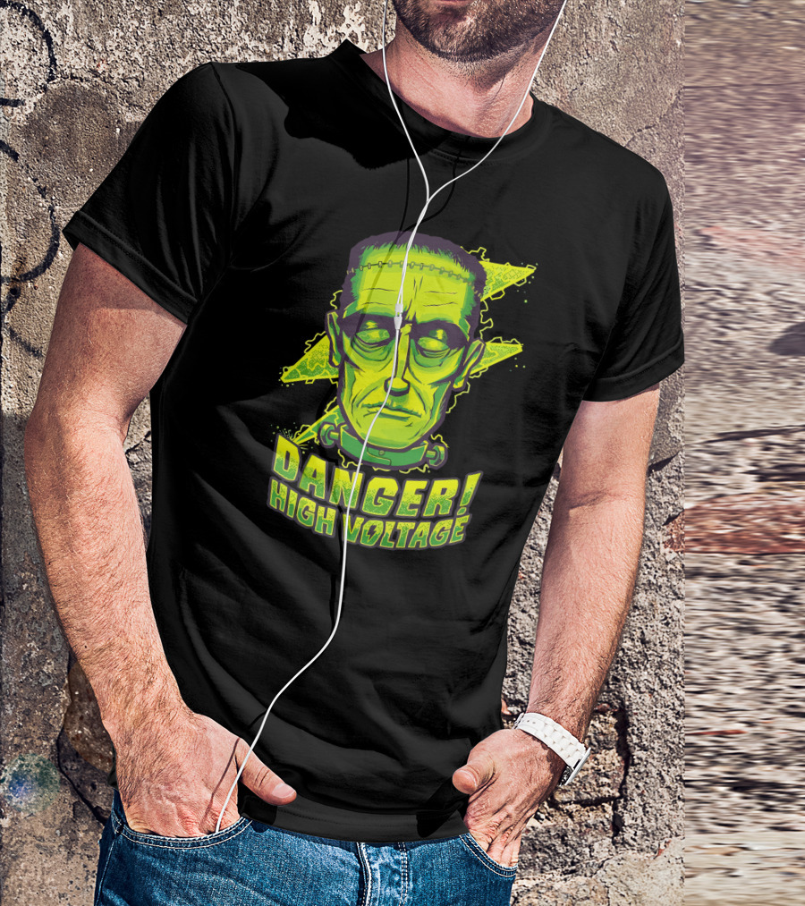 FrankensteinS Monster Danger High Voltage T-Shirt