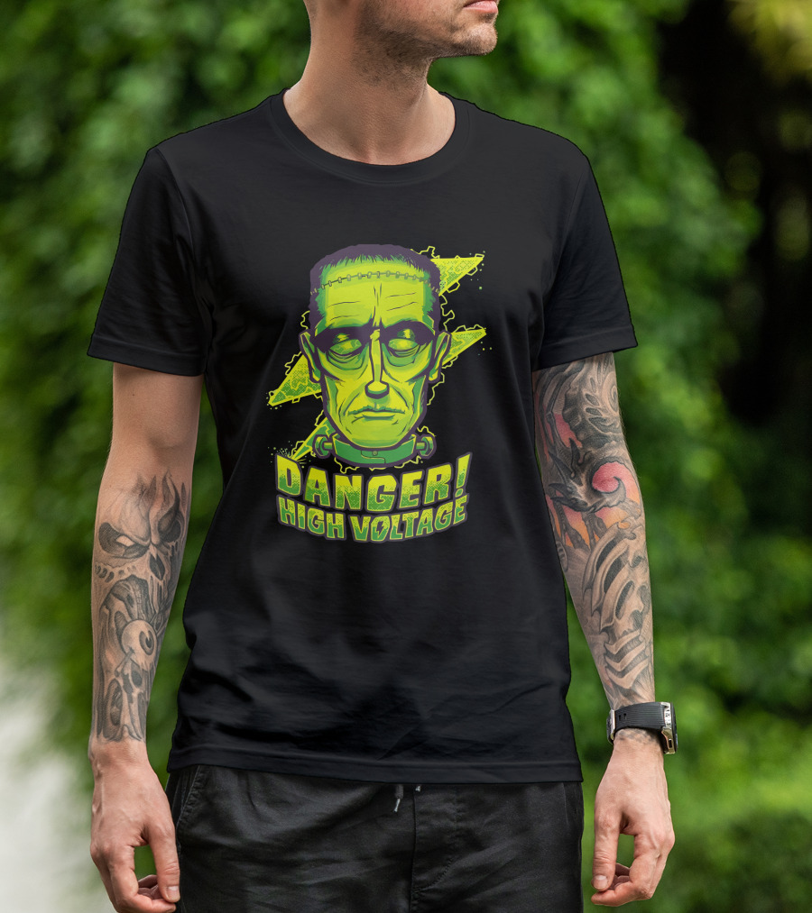 FrankensteinS Monster Danger High Voltage T-Shirt